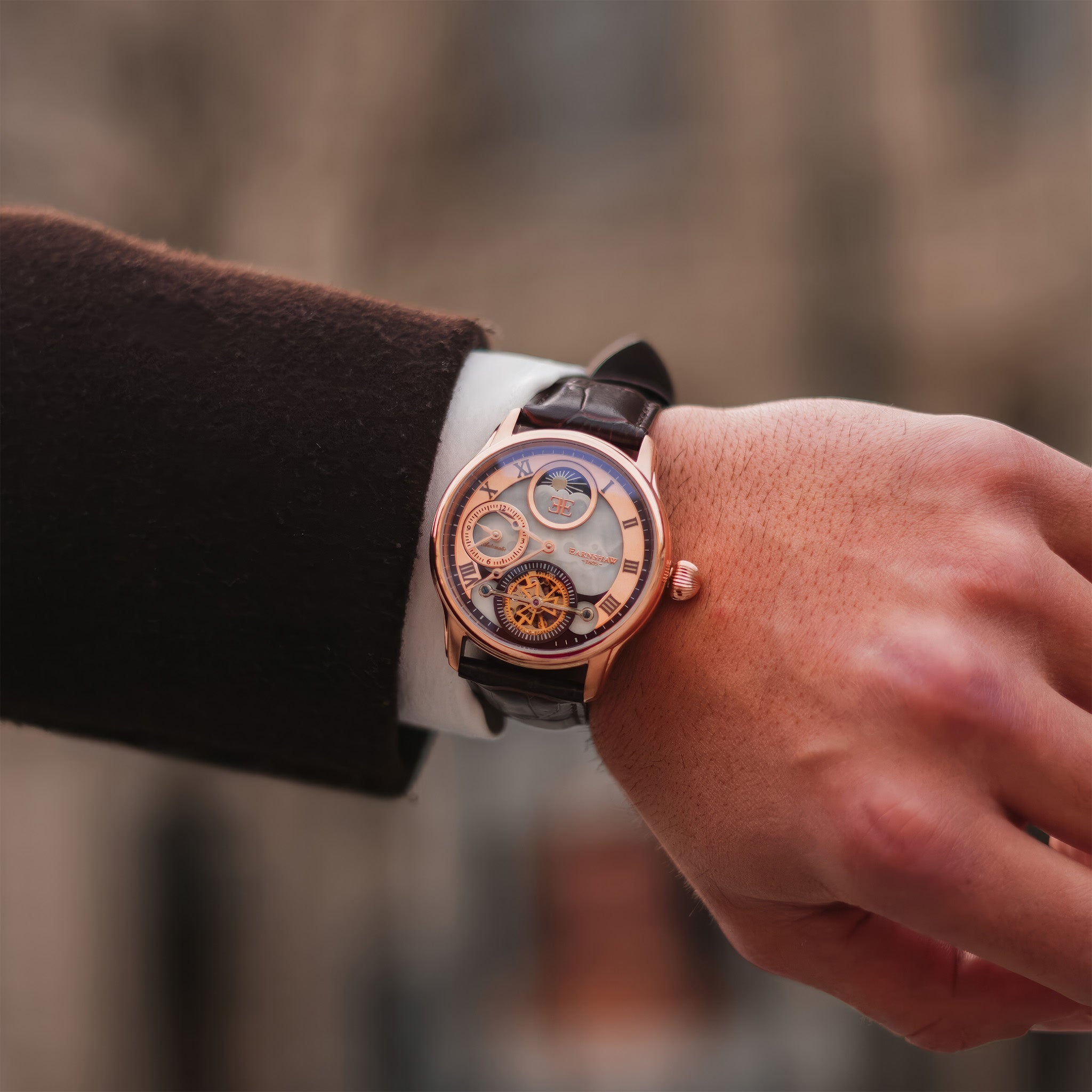 Longitude Shadow Automatic | 42 mm | Copper Brown