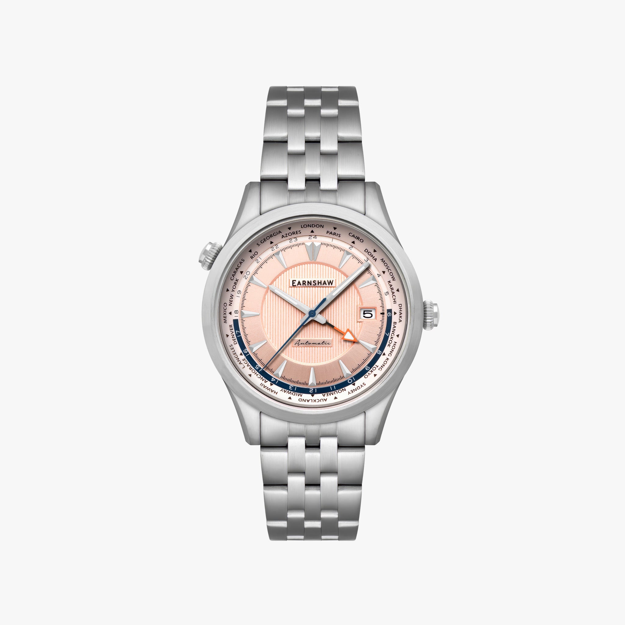World Timer GMT Automatic | Salmon