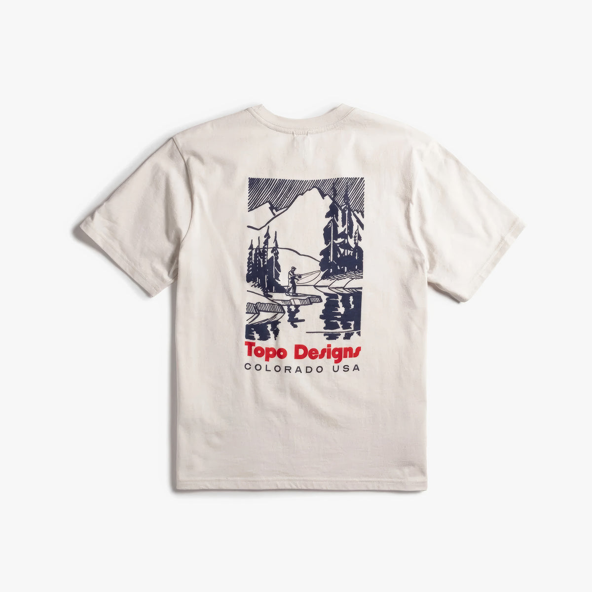 Mountain River Tee Erkek Tshirt | Bone White