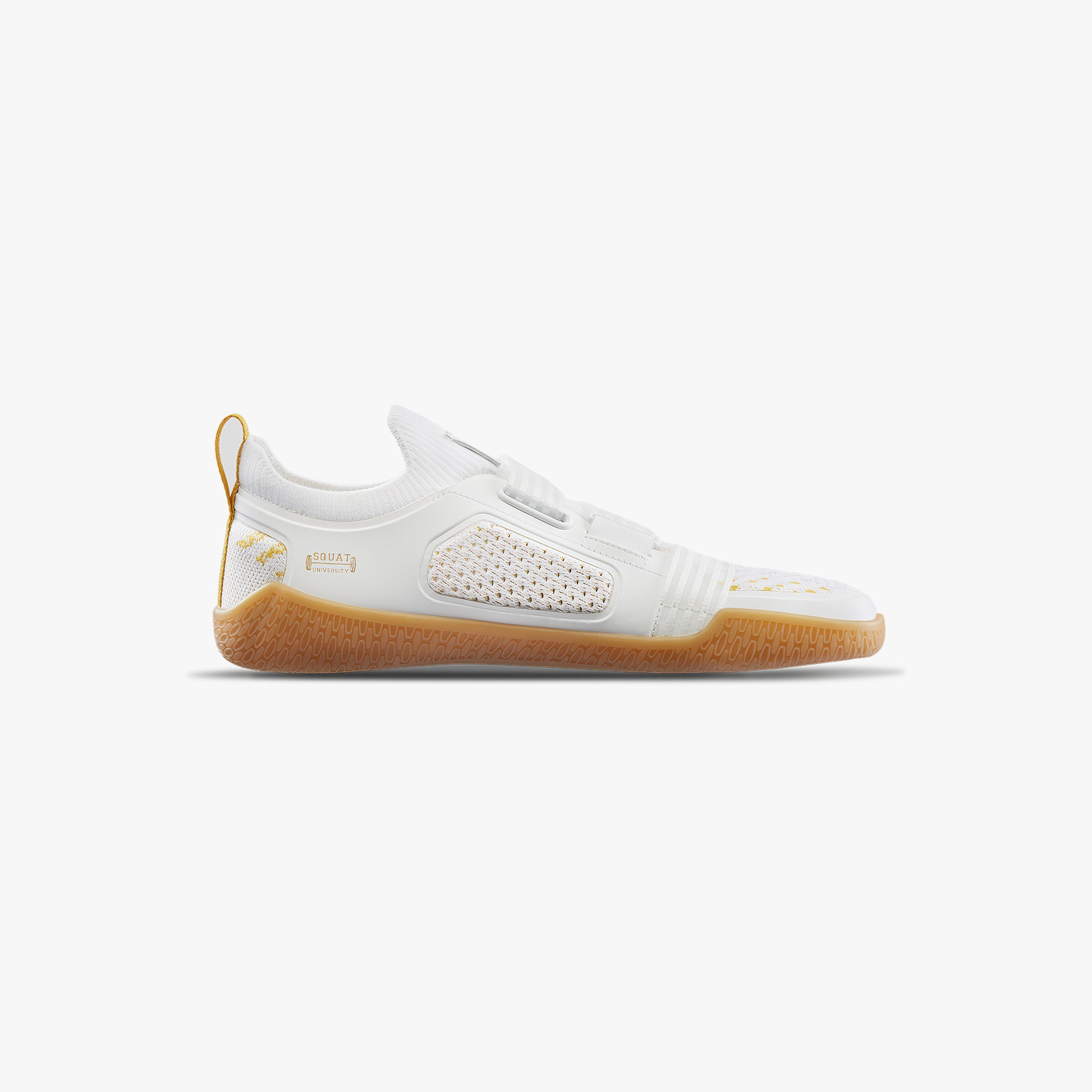 DZ-1 DropZero Barefoot Trainer Antrenman Ayakkabısı | Stability Strap | 132 White/Gold