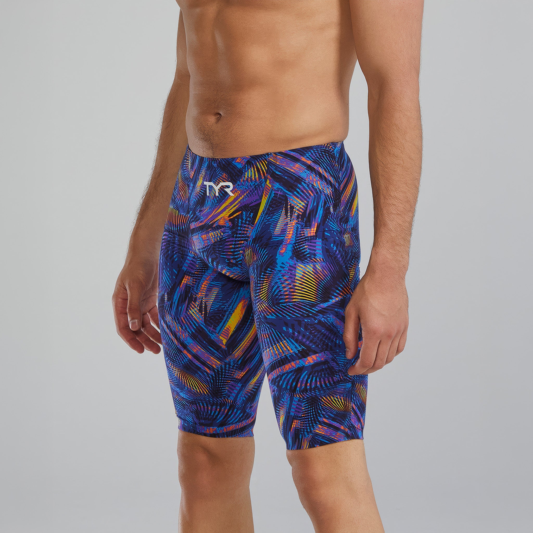 Men's Avictor™ High Waist Jammer Tech Suit | Helux 714 Purple/Gold