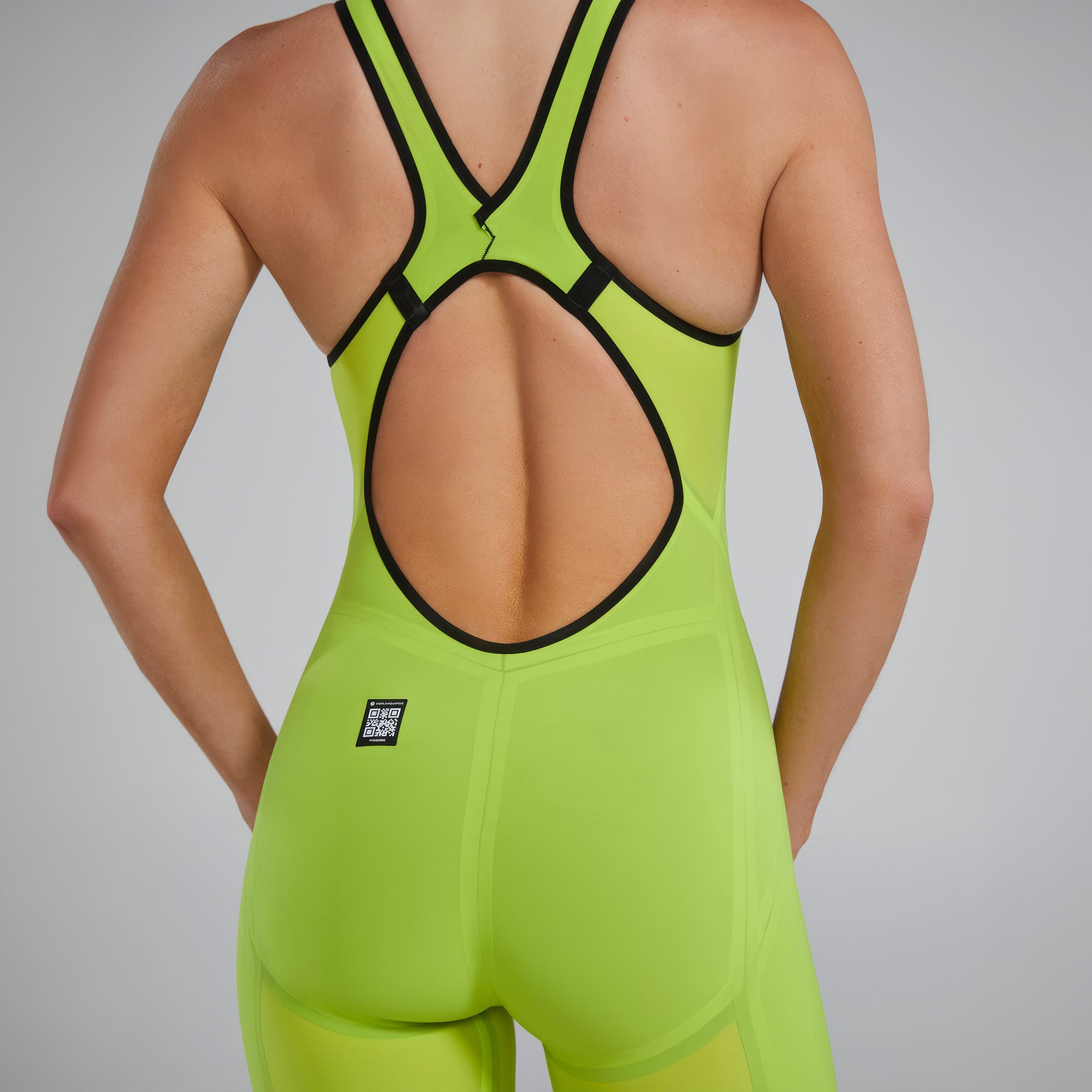 Women's Venzo™ Open Back Tech Suit | Solid 730 Fl. Yellow