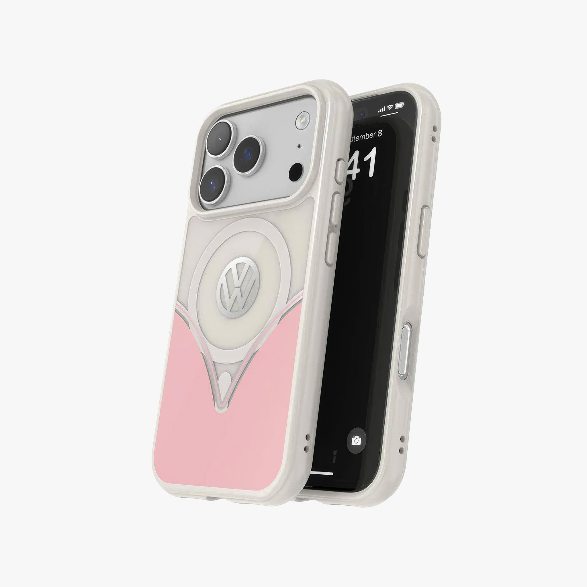 iPhone 17 Pro Max Vintage T1 MagSafe Kılıf | Pudra Pembe