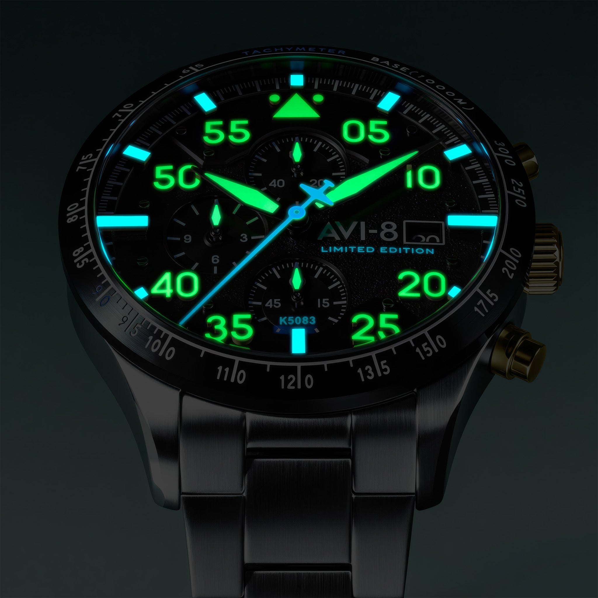 Hawker Hurricane 90th Anniversary Chronograph Limited Edition | 45 mm | Thunder Black