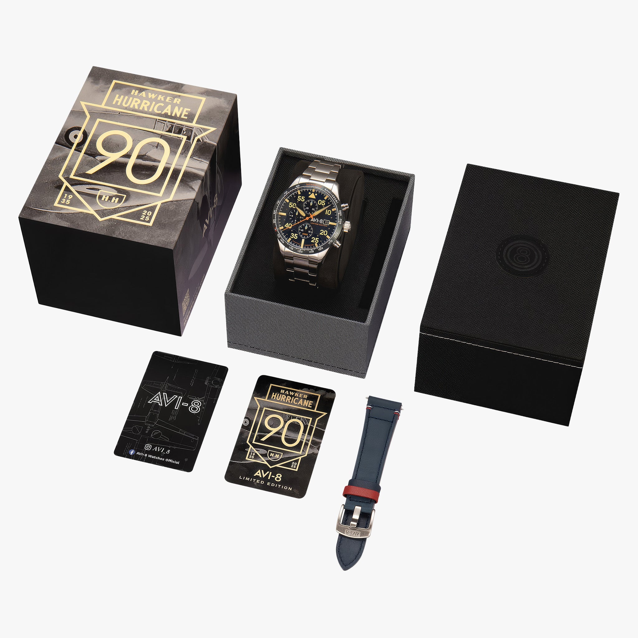 Hawker Hurricane 90th Anniversary Chronograph Limited Edition | 45 mm | Blue Horizon