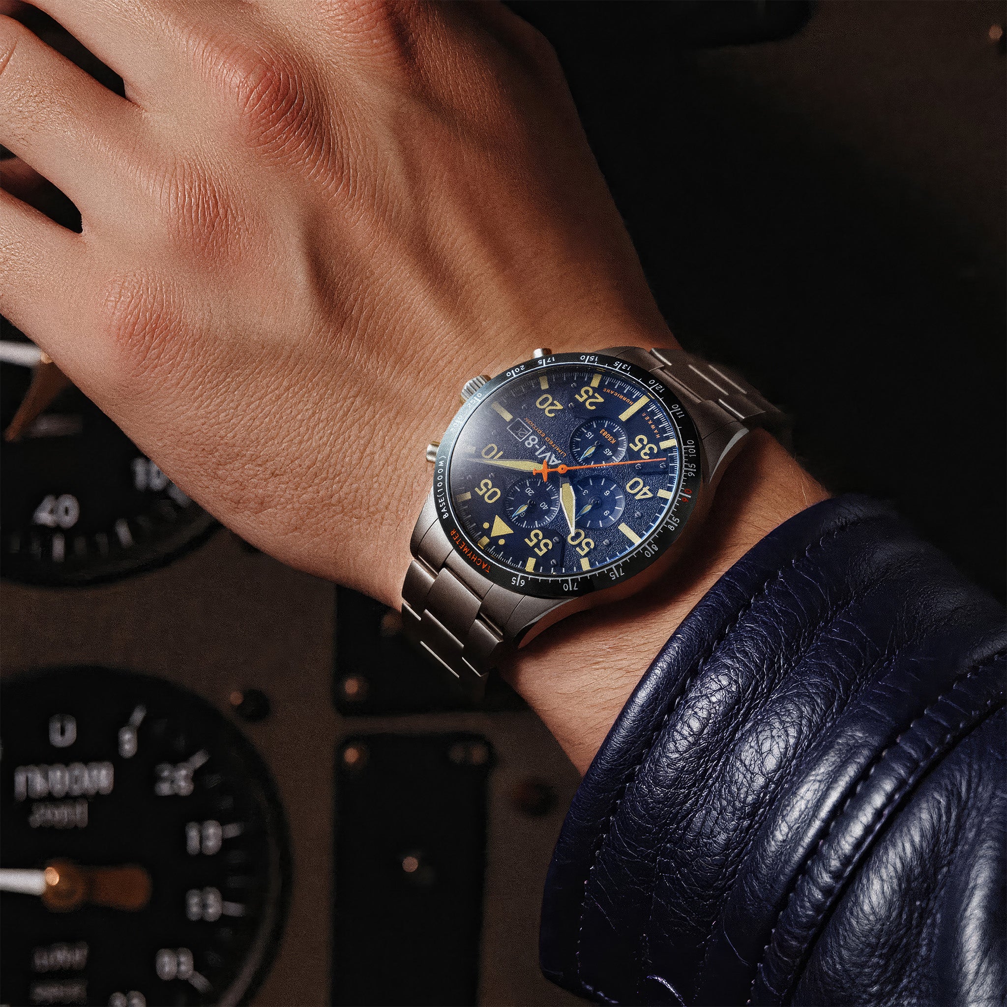 Hawker Hurricane 90th Anniversary Chronograph Limited Edition | 45 mm | Blue Horizon