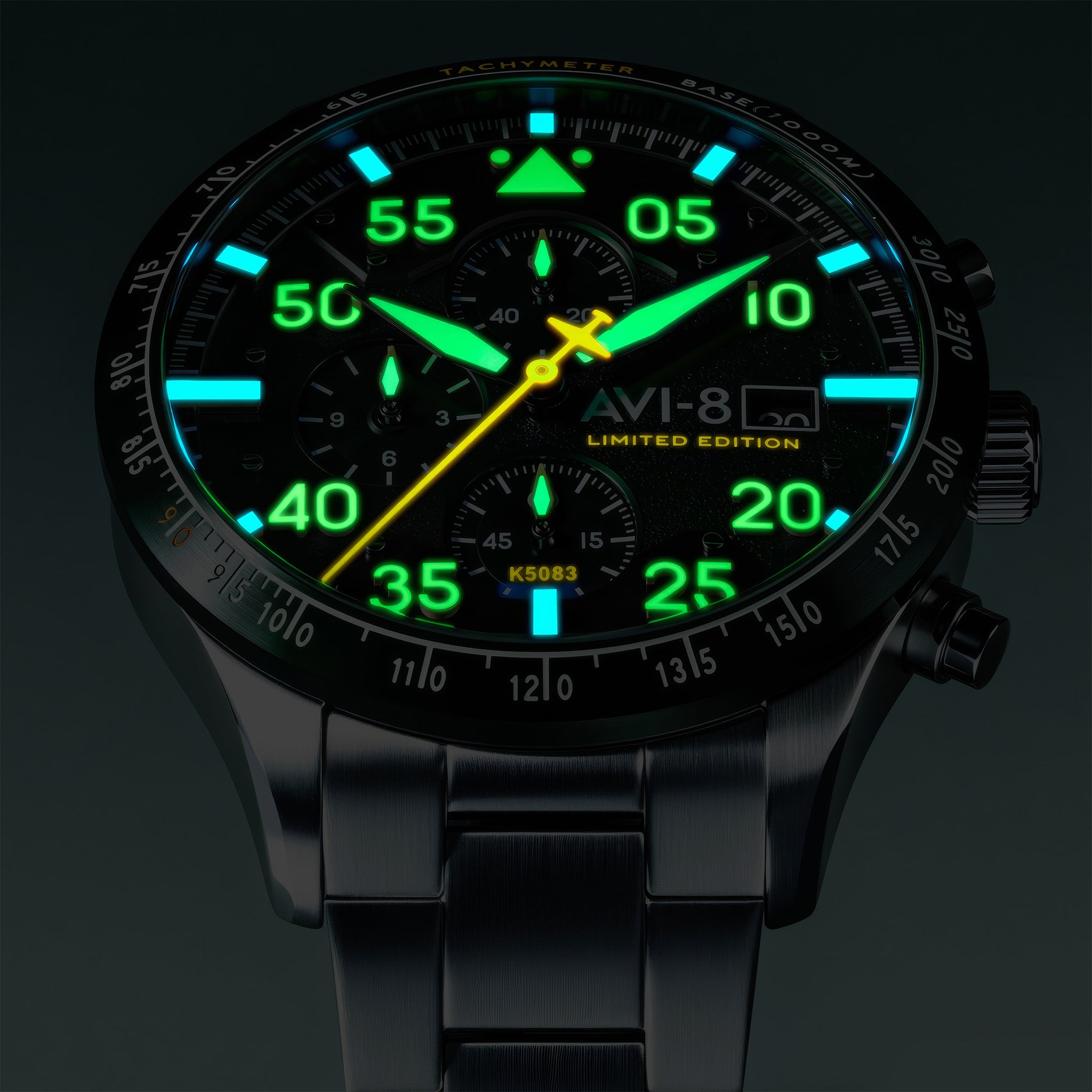 Hawker Hurricane 90th Anniversary Chronograph Limited Edition | 45 mm | Tarmac Green