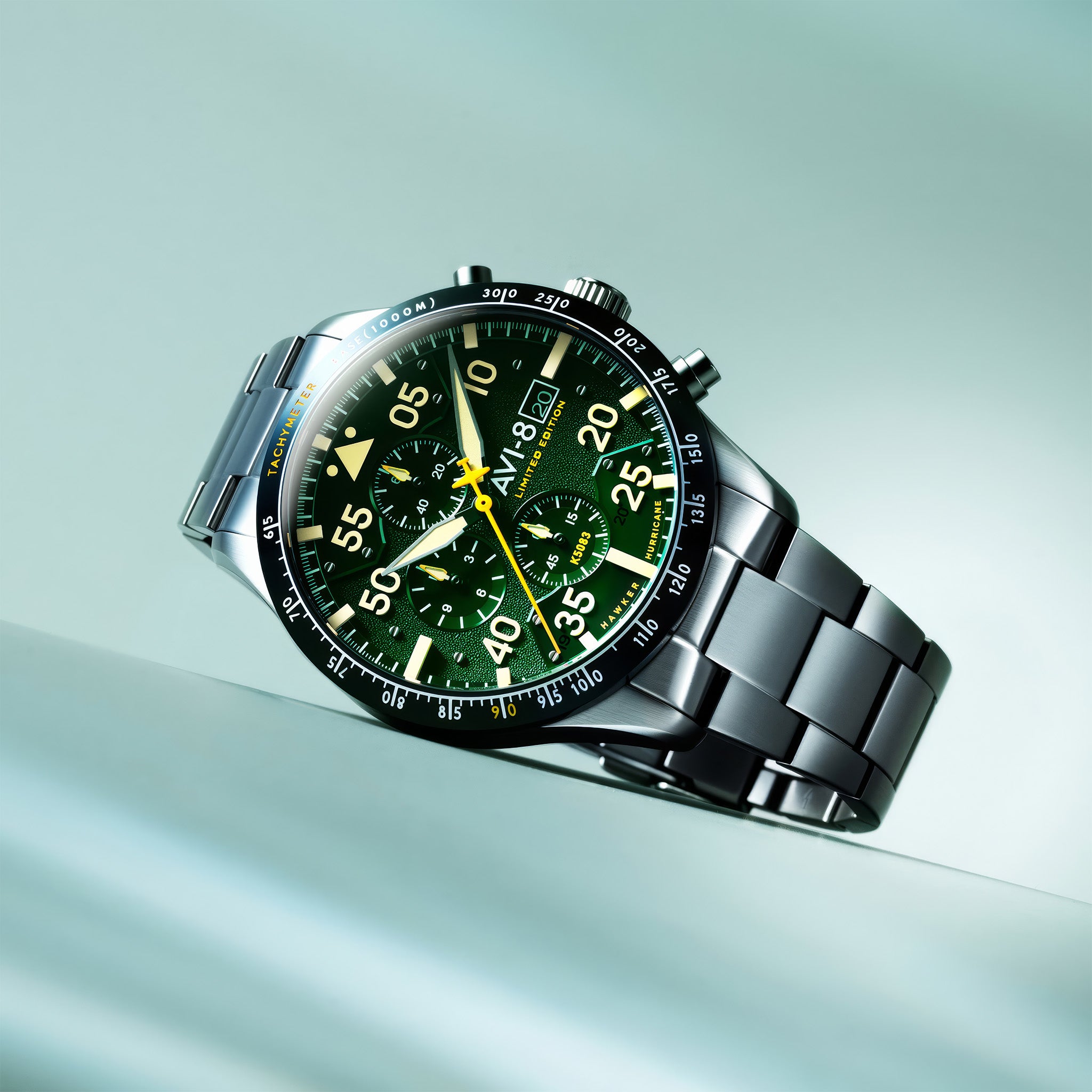 Hawker Hurricane 90th Anniversary Chronograph Limited Edition | 45 mm | Tarmac Green