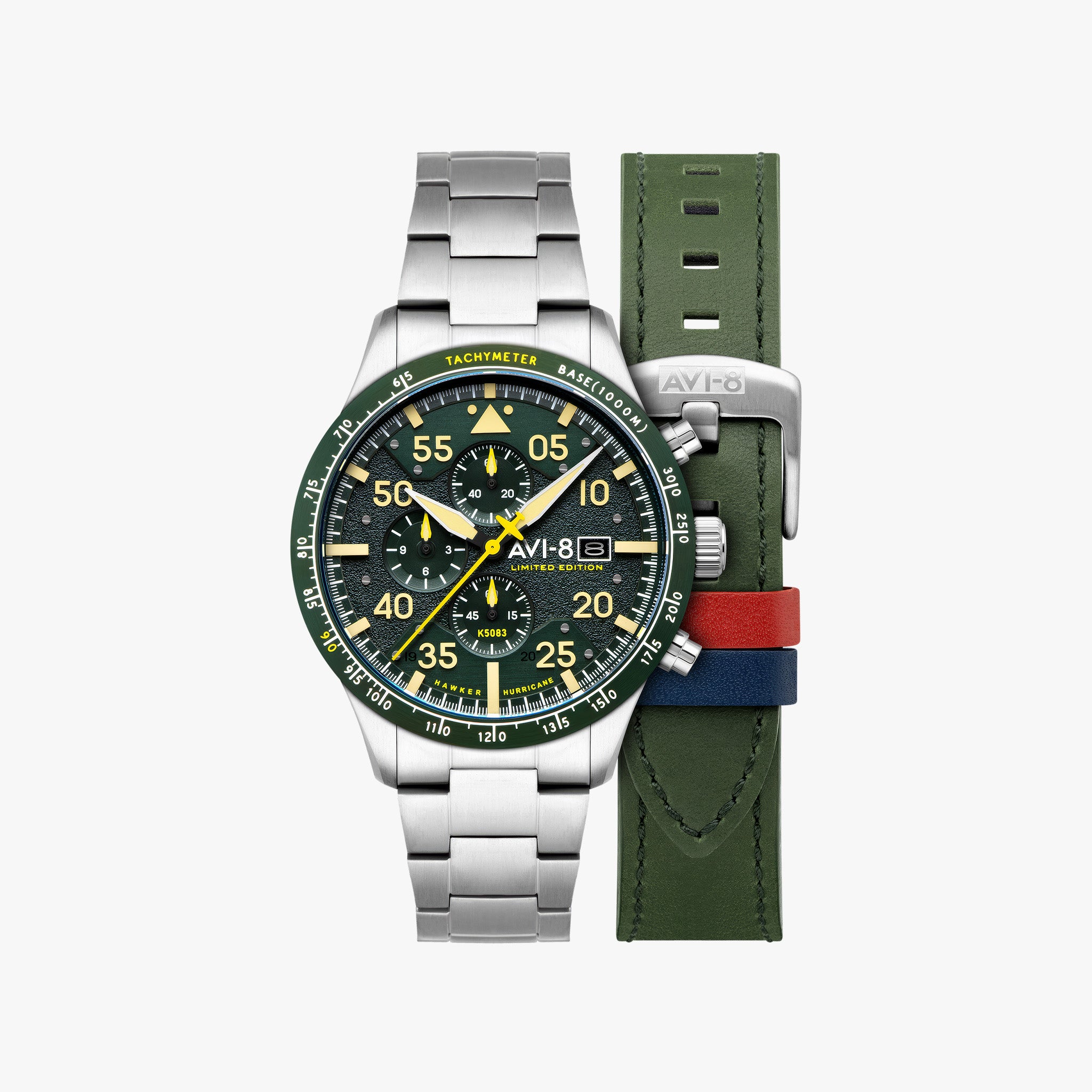 Hawker Hurricane 90th Anniversary Chronograph Limited Edition | 45 mm | Tarmac Green