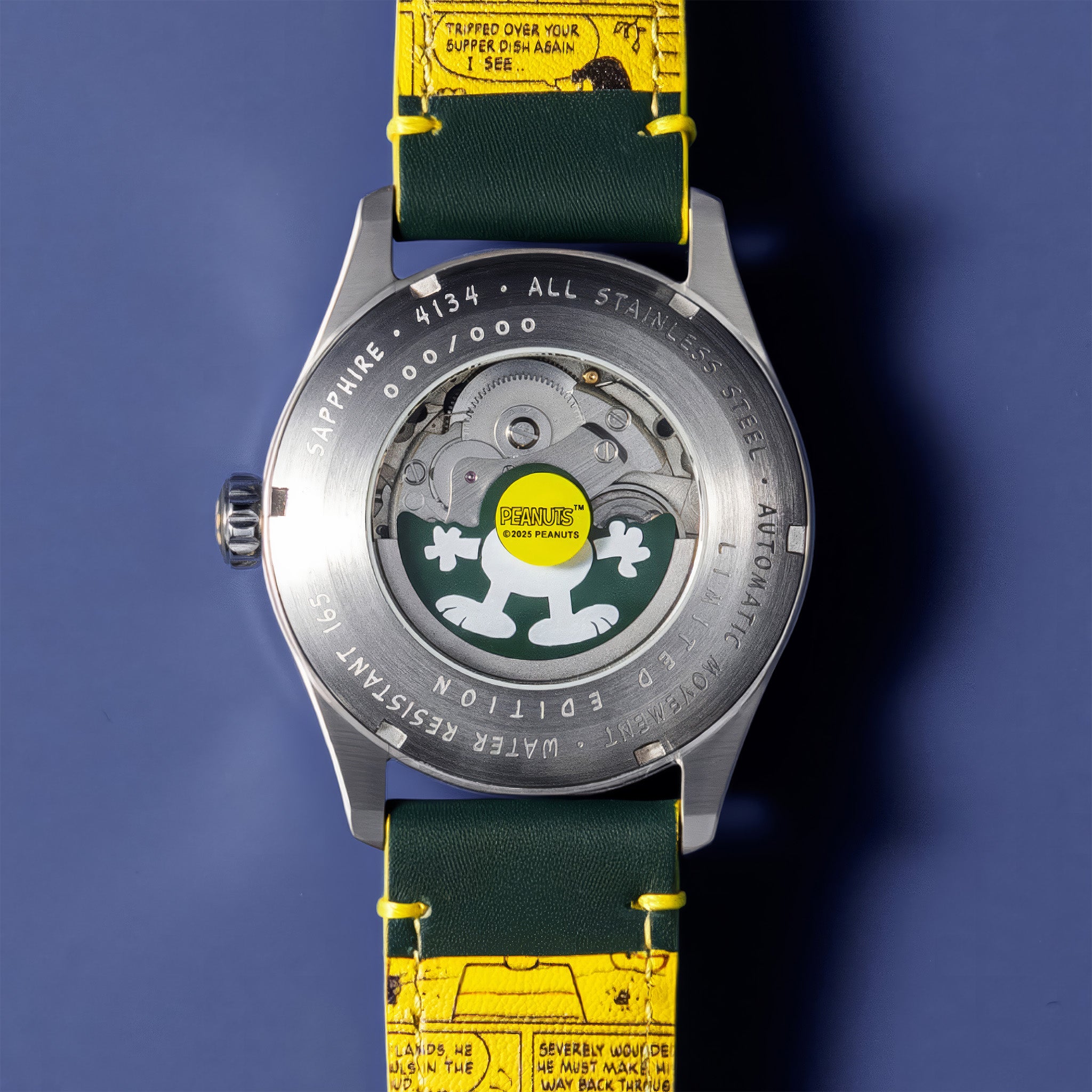 Spitfire Smith Automatic Peanuts Snoopy Flying Ace Limited Edition | 42 mm | Aviator Green
