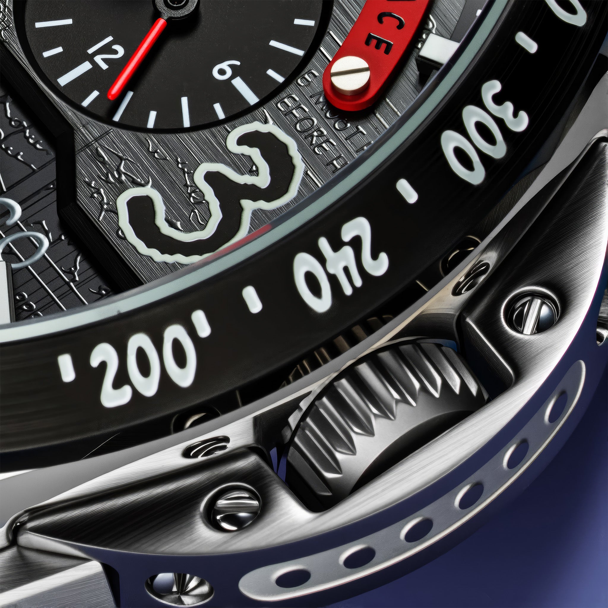 P-51 Mustang Blakeslee Chronograph Peanuts Snoopy Flying Ace Limited Edition | 43 mm | Biplane Black