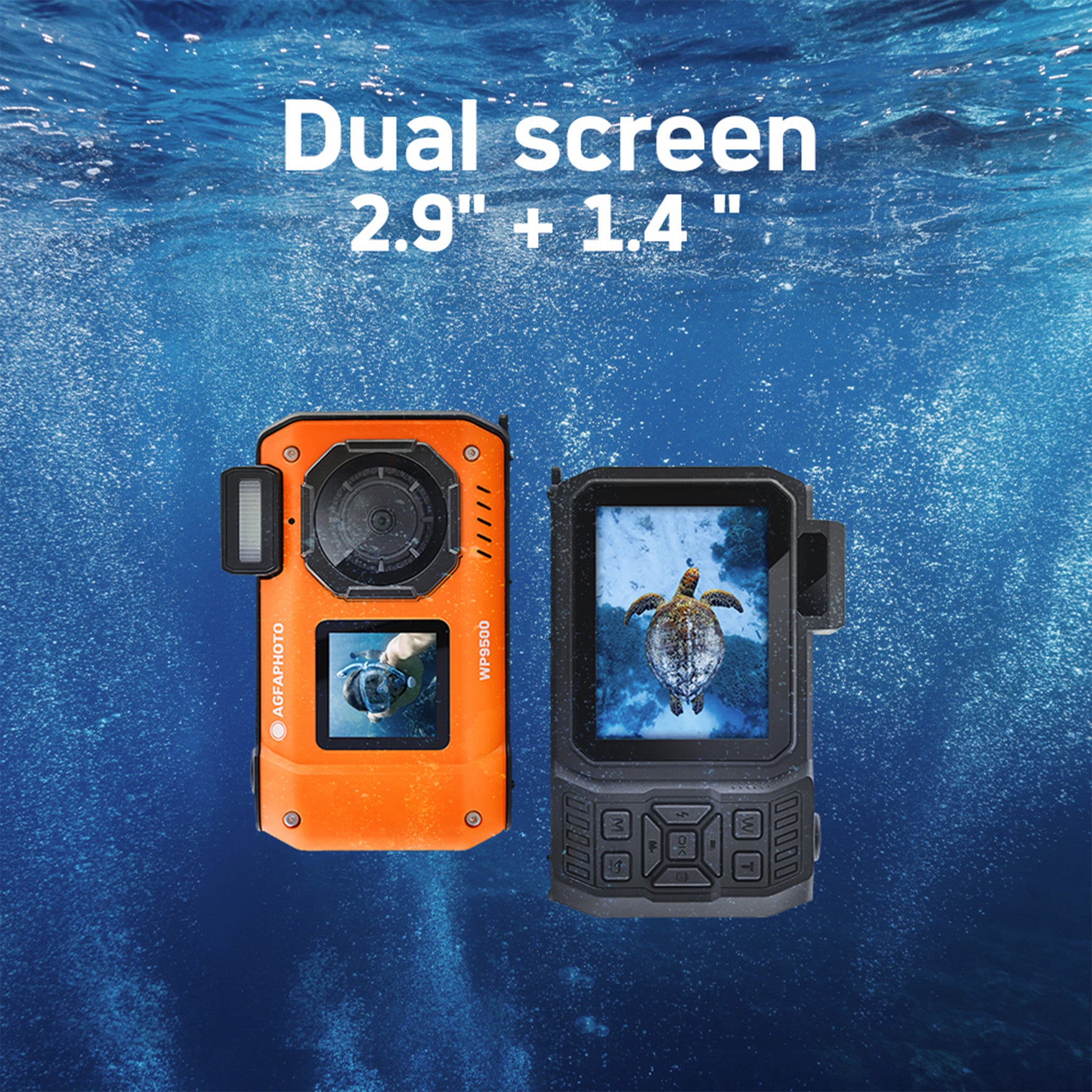 Realishot WP9500 | Su Altı Fotoğraf Makinesi | Turuncu