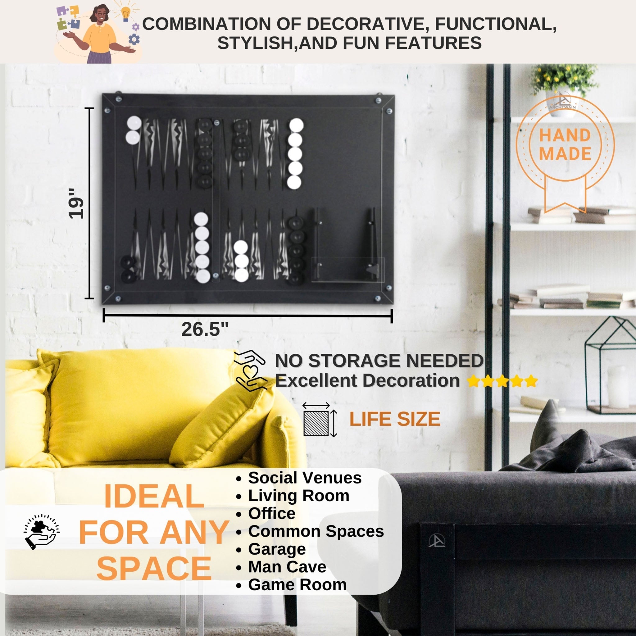 Tavla Wall Deco | Duvar Oyunu