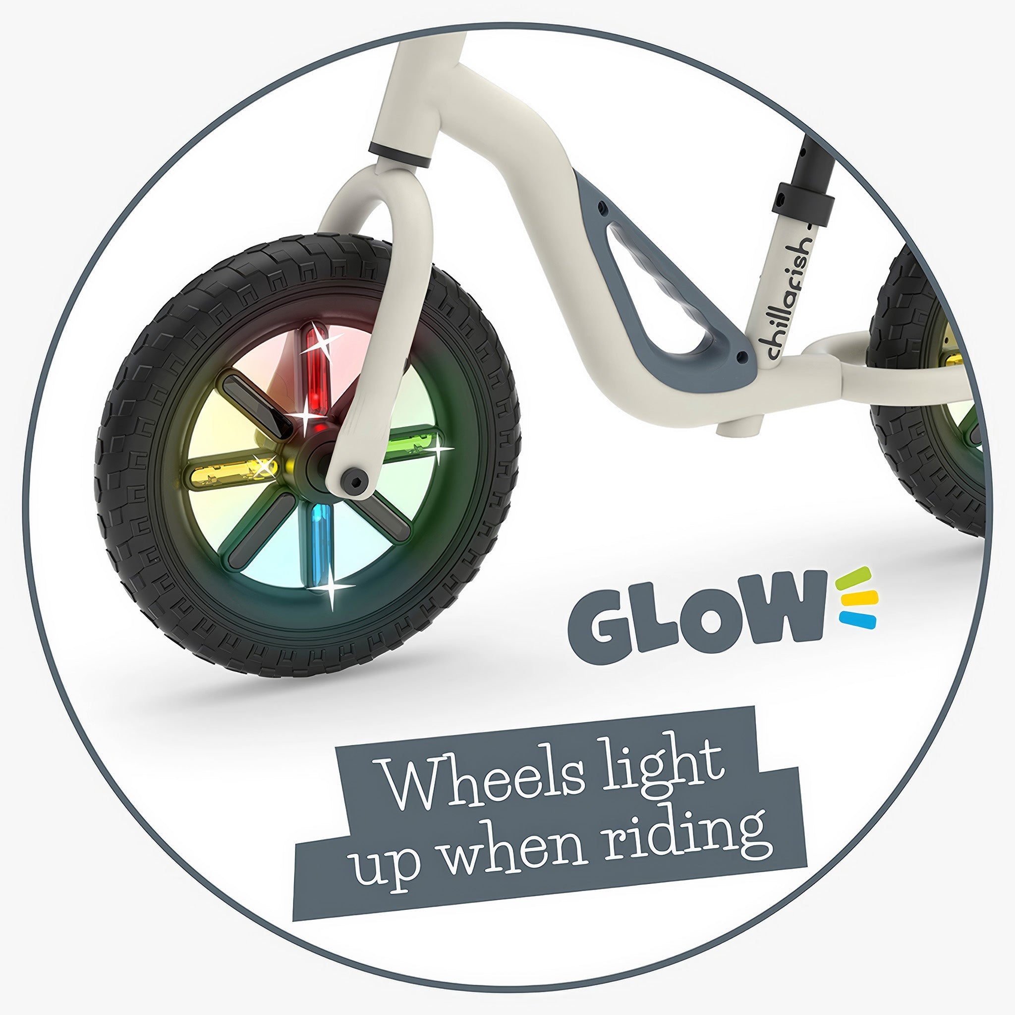 Charlie Glow Denge Bisikleti | Işıklı (10 inç) | Bej