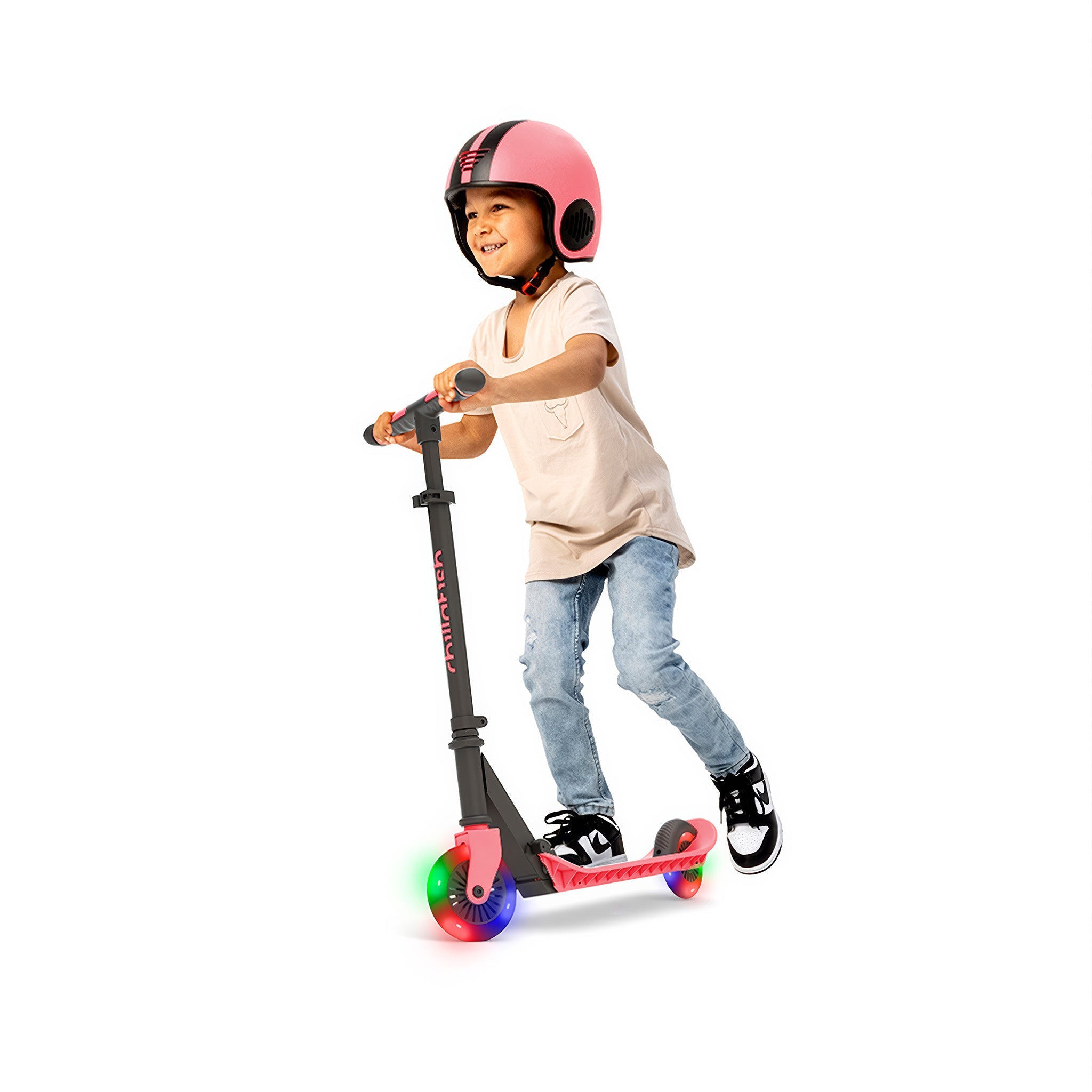 Charlie Flexxi Glow Katlanabilir 2 Tekerlikli Scooter | Coral Red