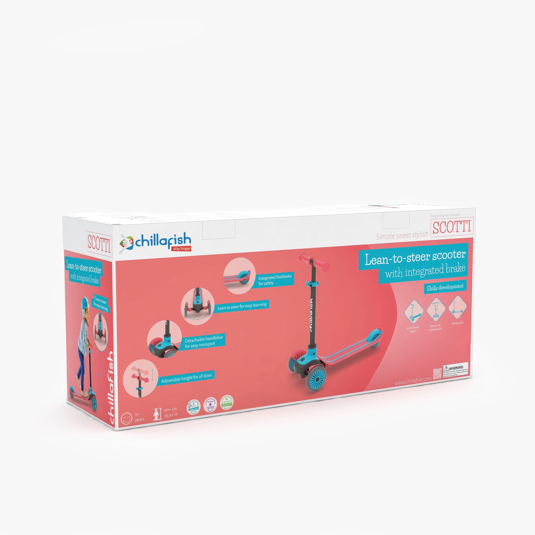 Scotti 3 Tekerlekli Scooter | Kırmızı