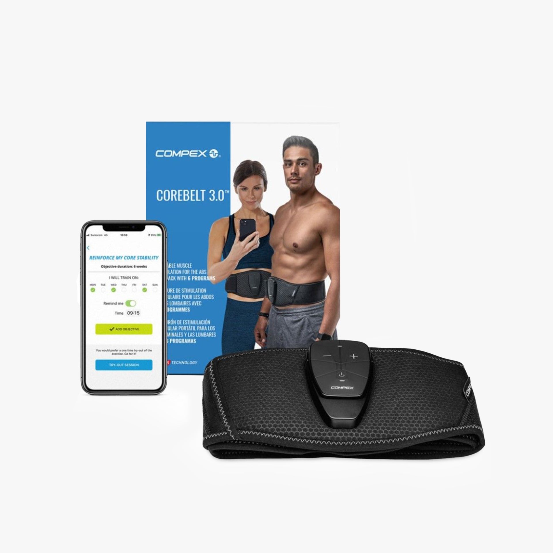 Compex Corebelt 3.0 Elektrikli Kas Stimülatörü S/M