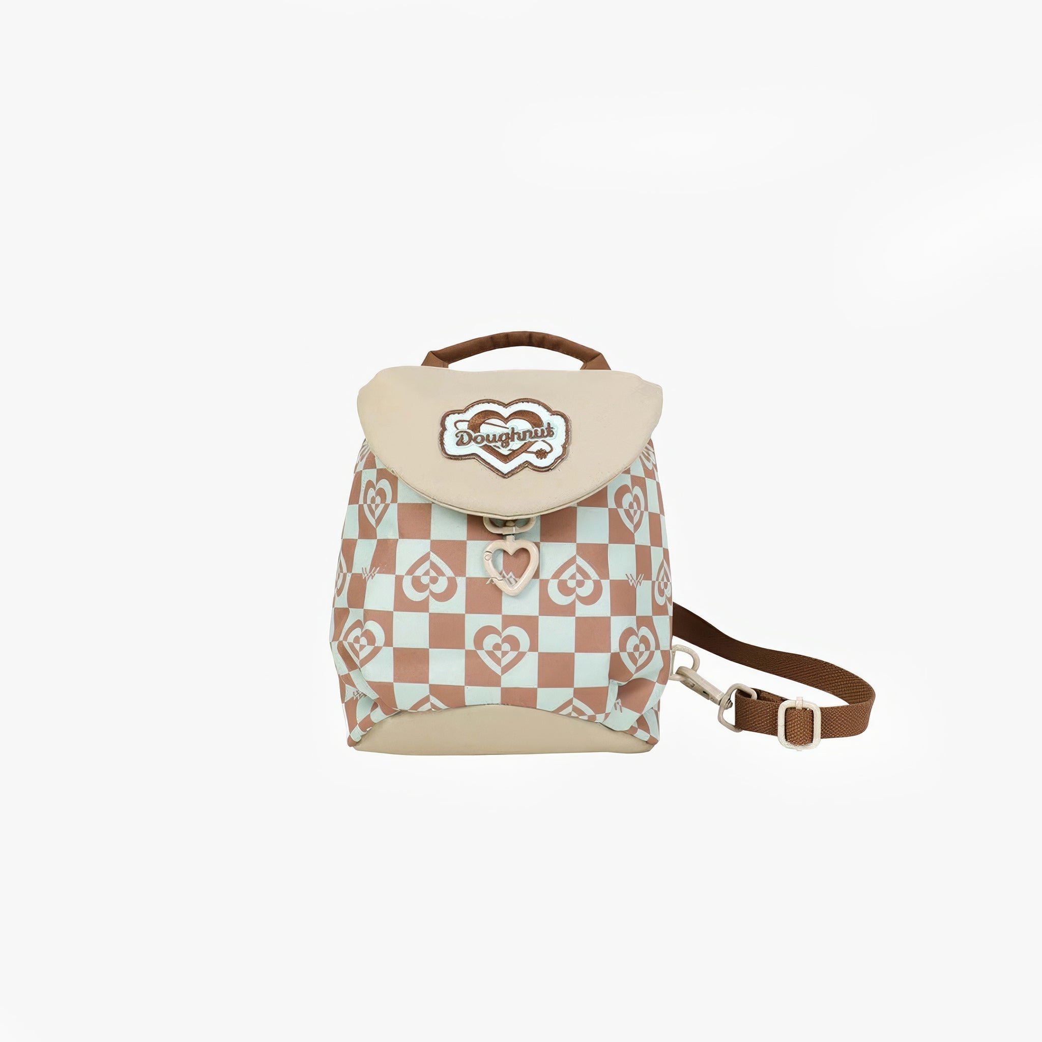 Florence Kaleido Serisi | Mushroom Checked | Unisex Sırt Çantası