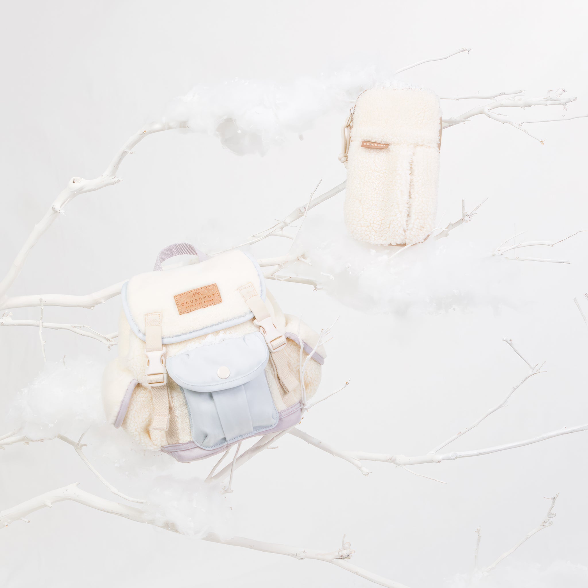Lighthouse Fluffy Series | Cream x Blue Lotus x Powder Purple | Sırt Çantası