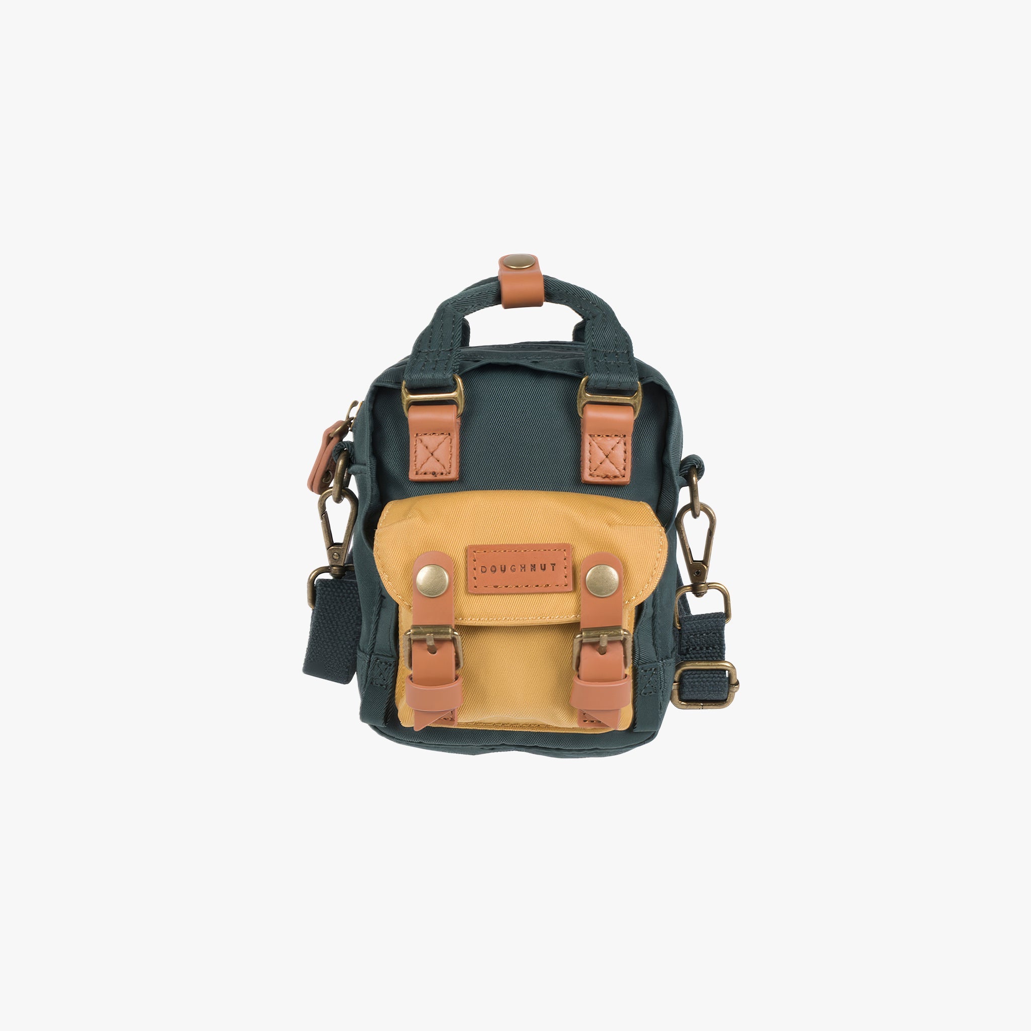 Macaroon Tiny Crossbody | Slate Green x Yellow Mini Çapraz Çanta