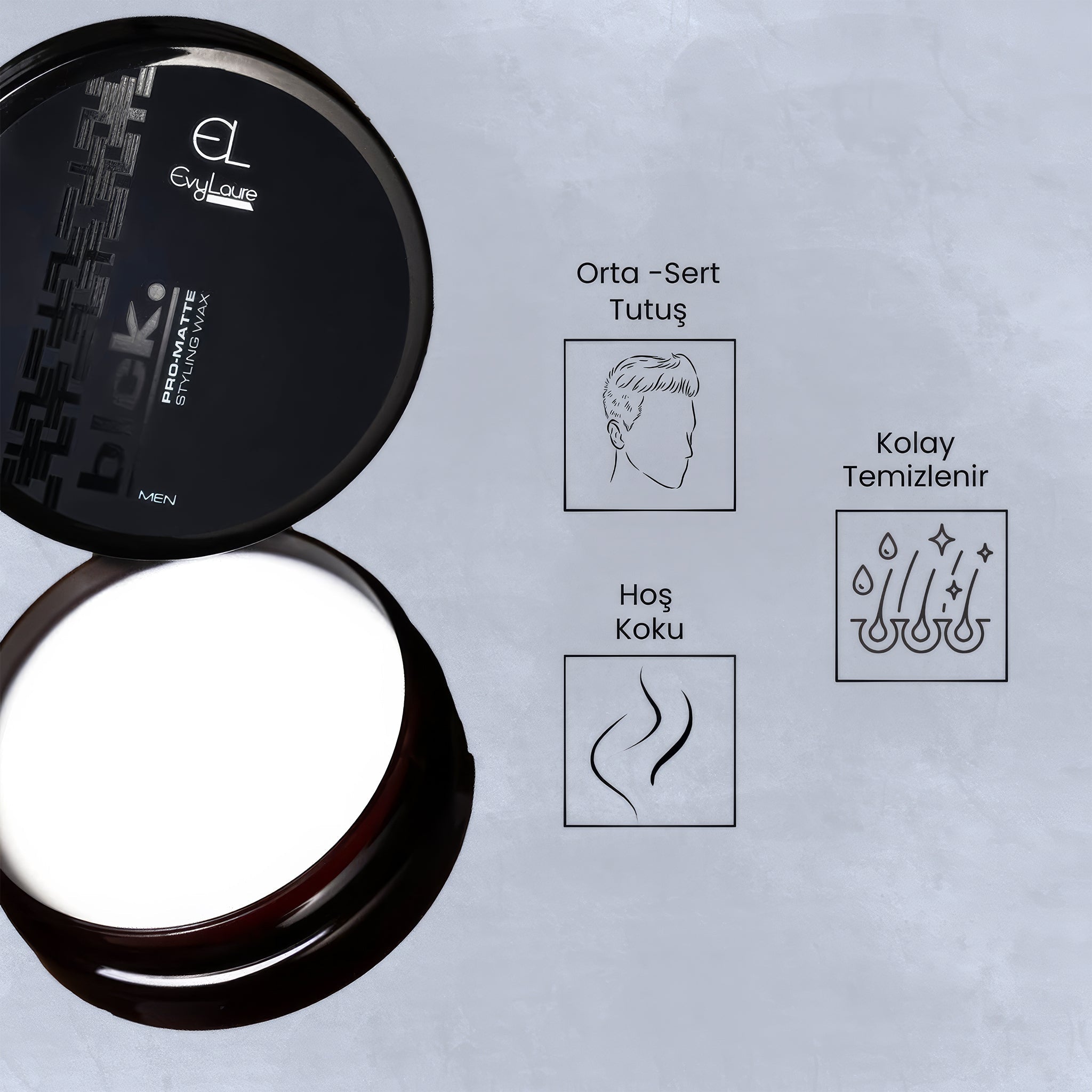 BLCK. Wax Pro Matte Saç Waxı | Orta & Sert Tutuş, Mat Bitişli