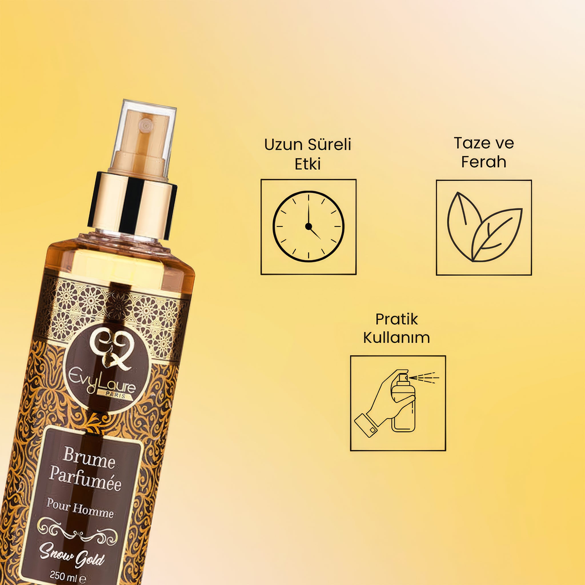 Snow Gold Body Splash | Erkek Parfümistik Vücut Parfümü