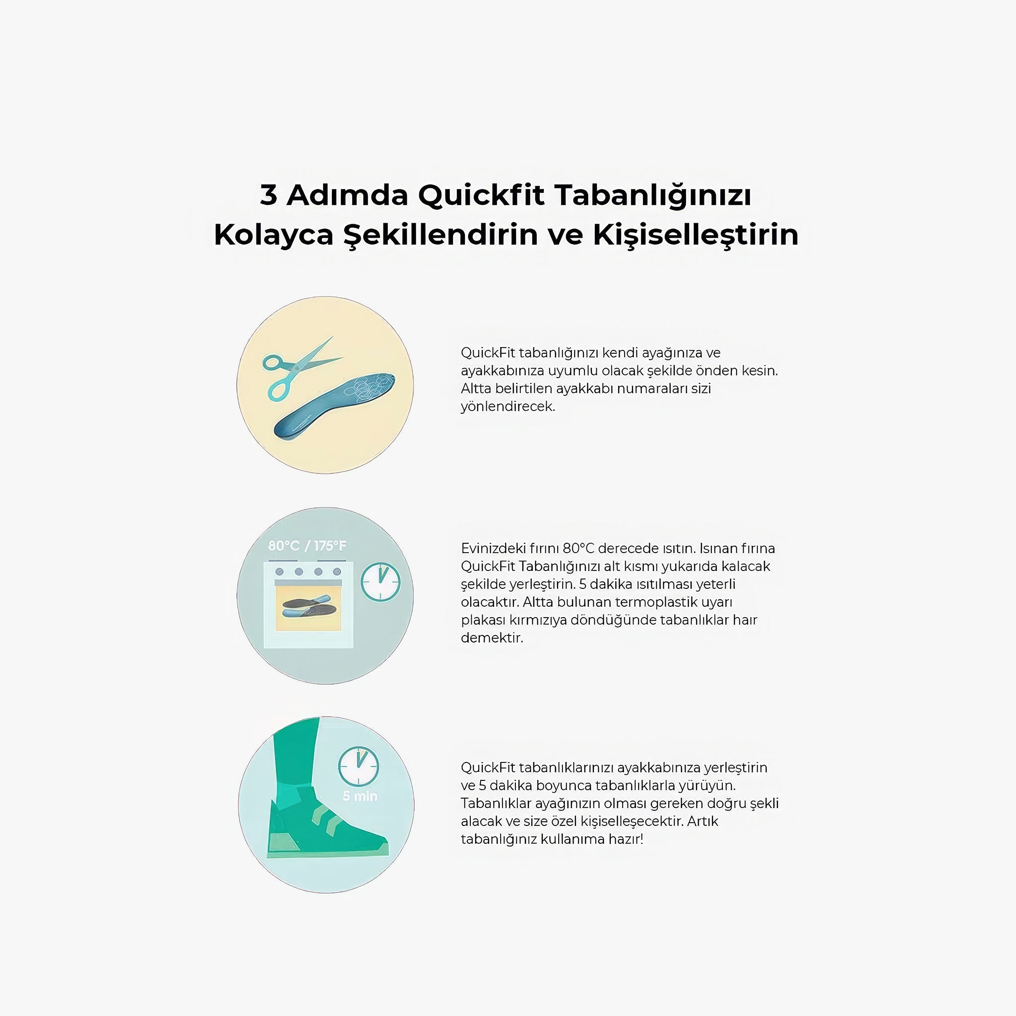 QuickFit Balance Narrow - Ortopedik Tabanlık