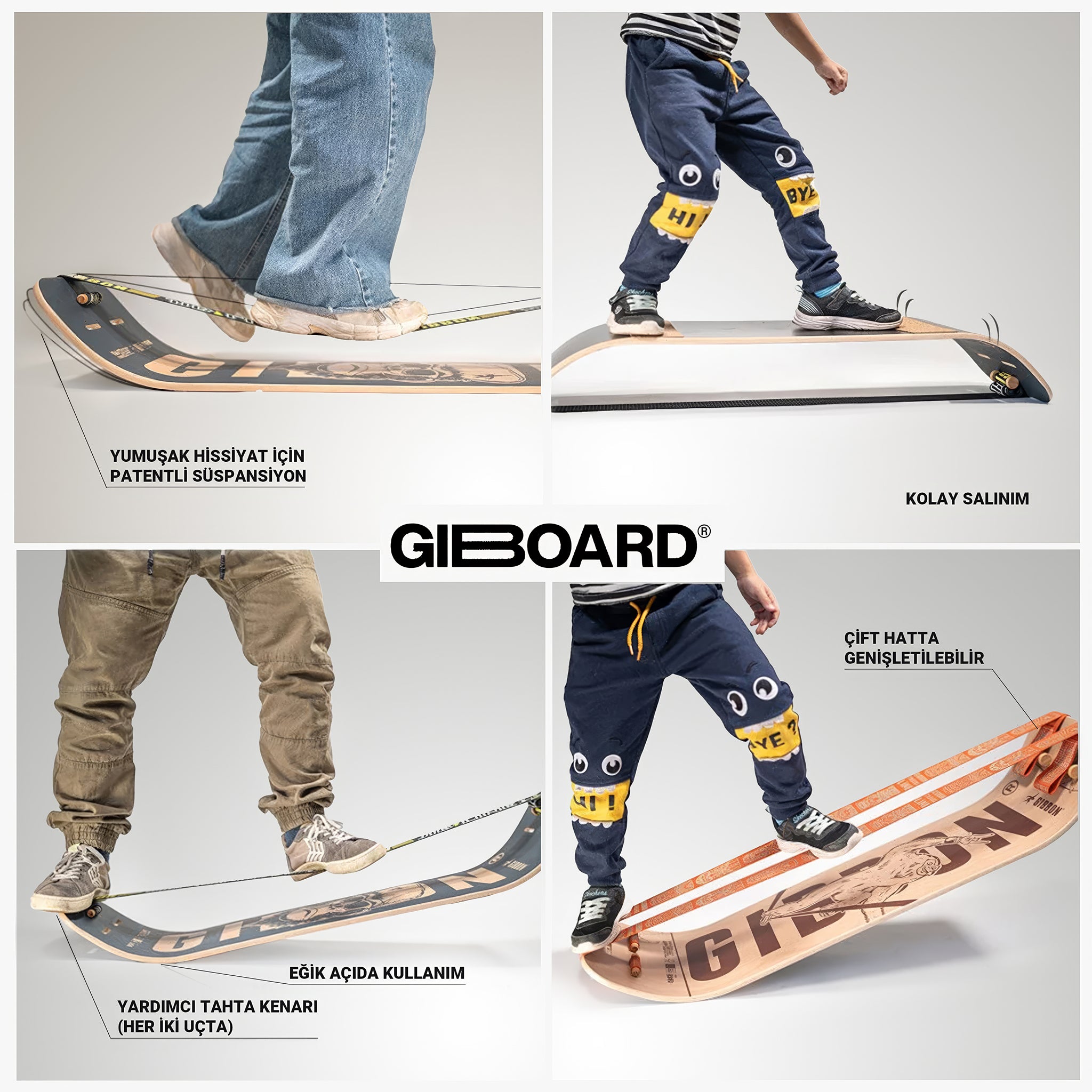Giboard Set Bonzo Classic Denge Tahtası