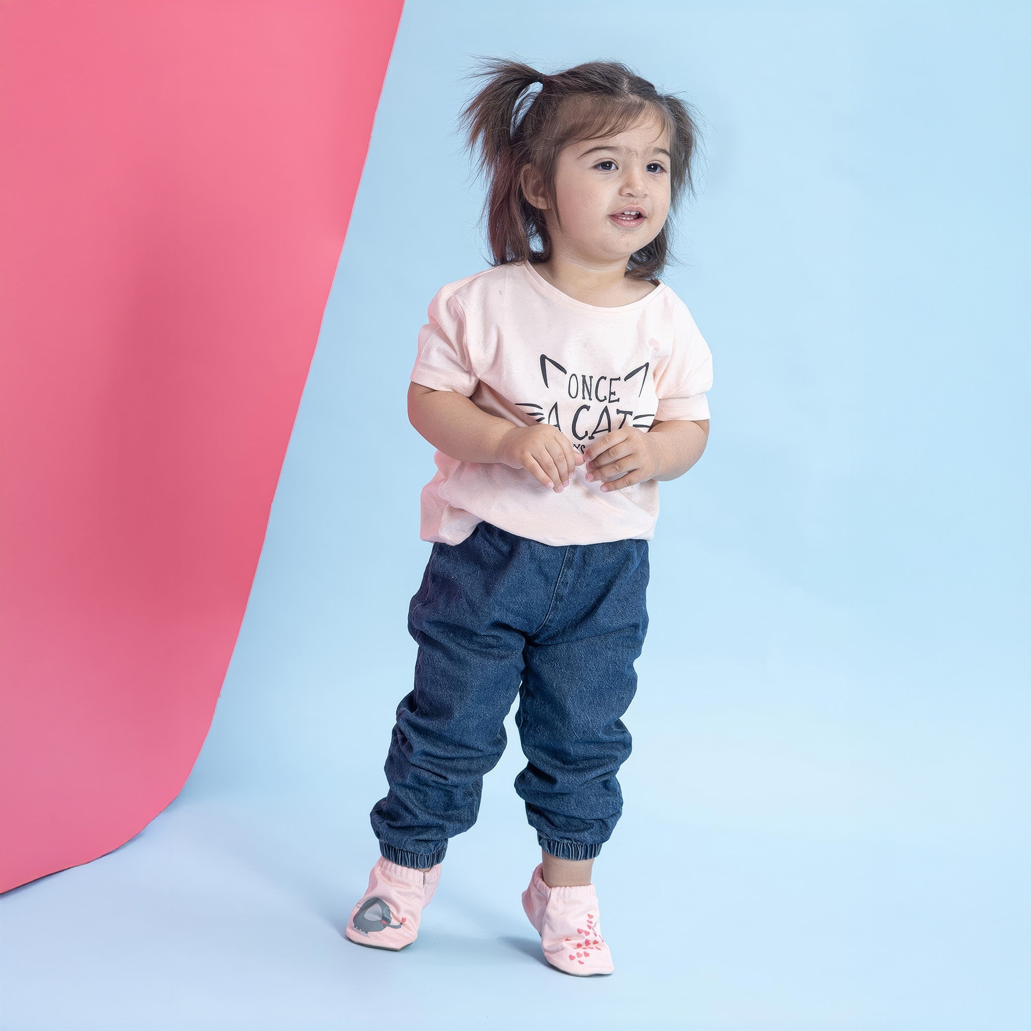 Cute Hose Hyper | Toz Pembe | Barefoot Akıllı Patik