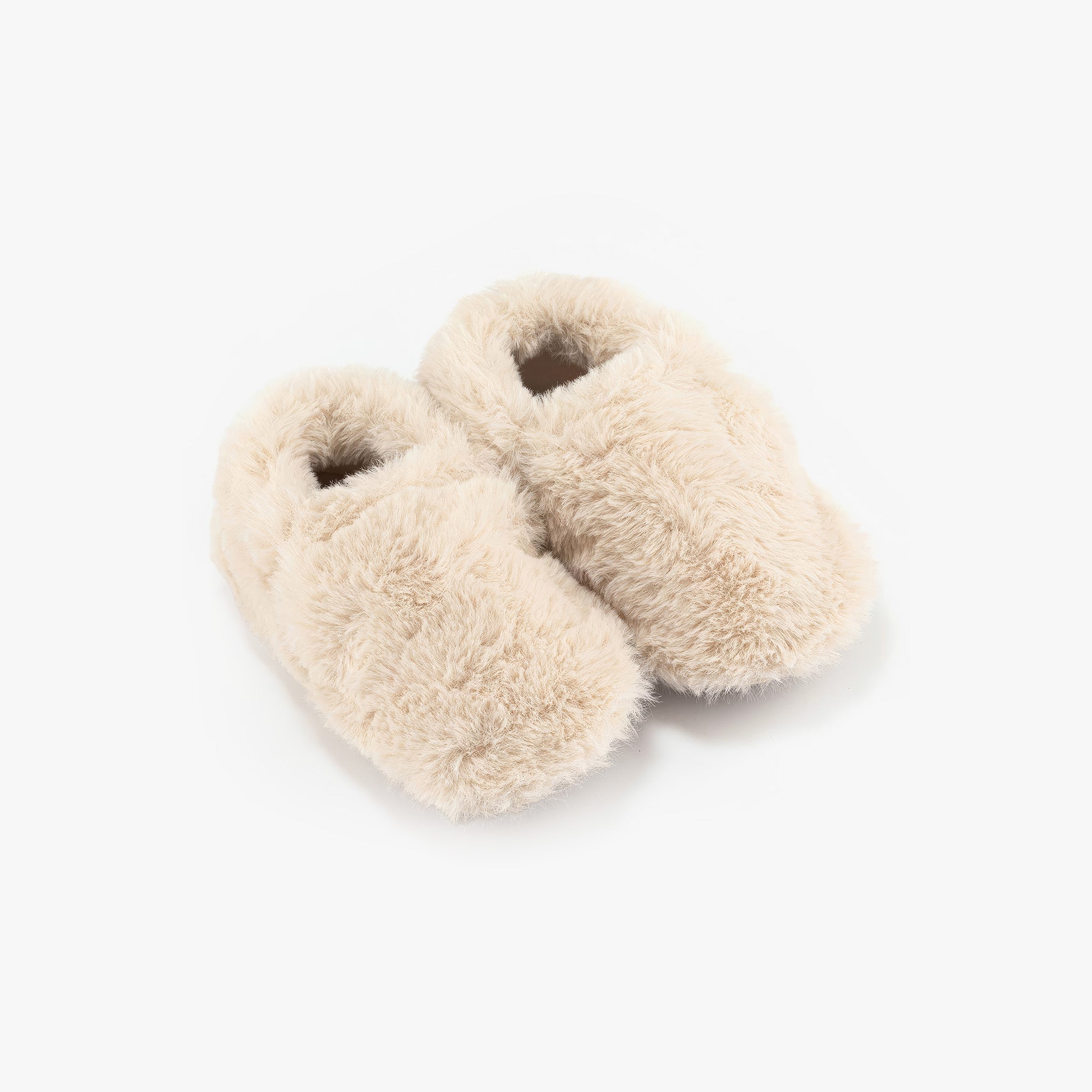 Furry Furry | Kırık Beyaz | Kürk Barefoot Patik