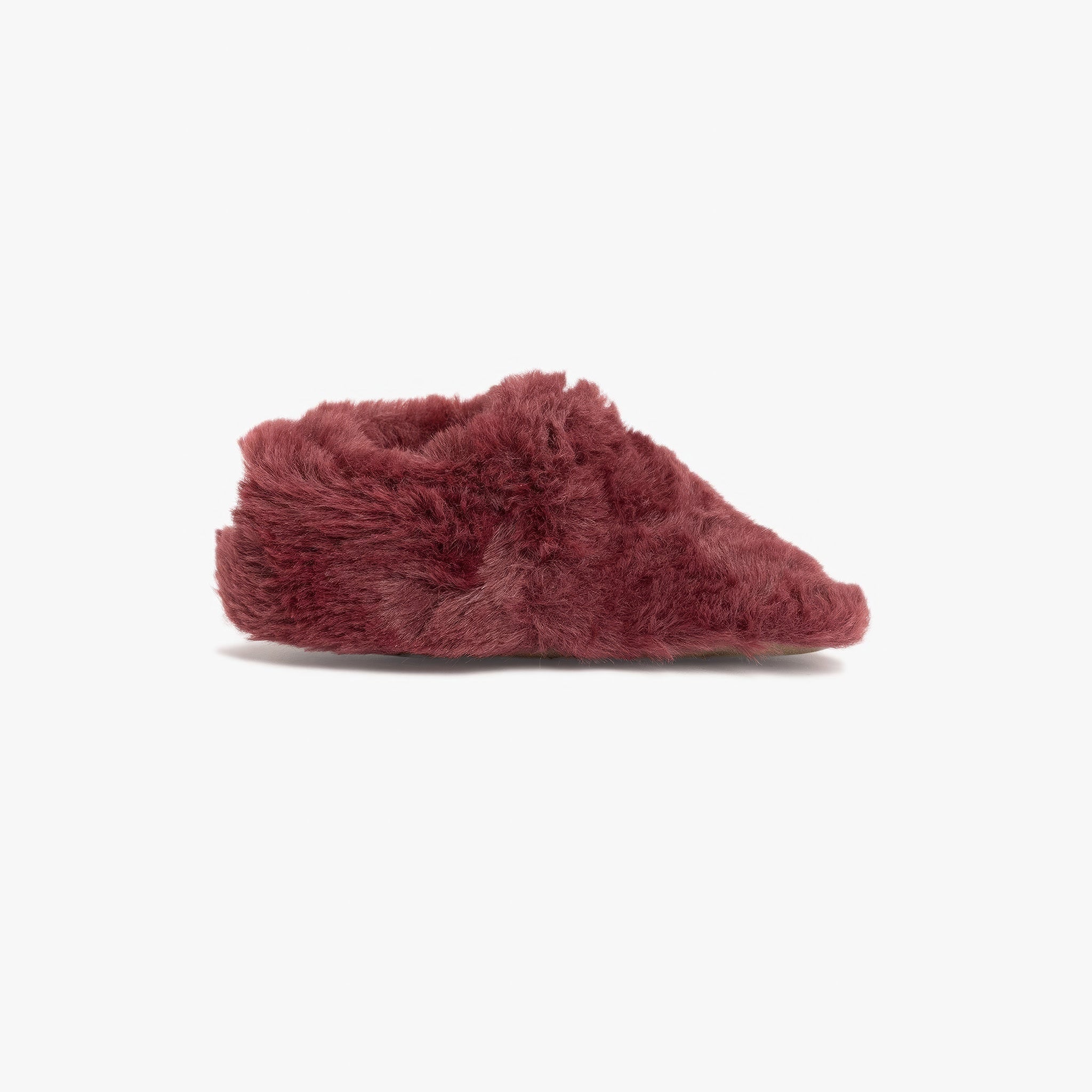 Furry Furry | Bordo | Kürk Barefoot Patik