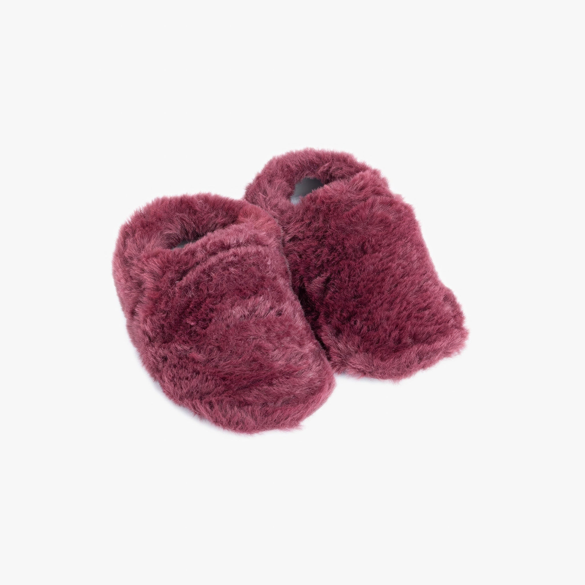 Furry Furry | Bordo | Kürk Barefoot Patik