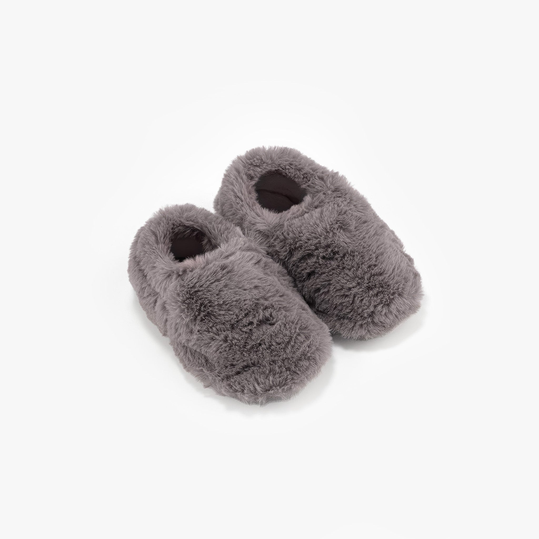 Furry Furry | Gri | Kürk Barefoot Patik