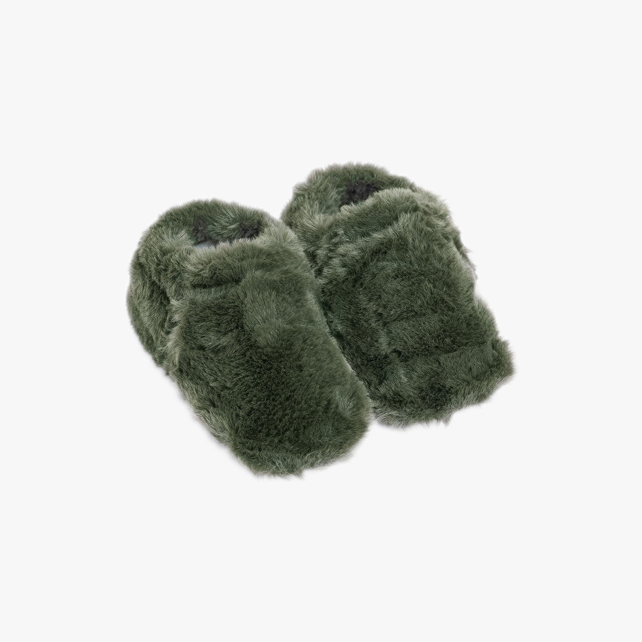Furry Furry | Haki | Kürk Barefoot Patik