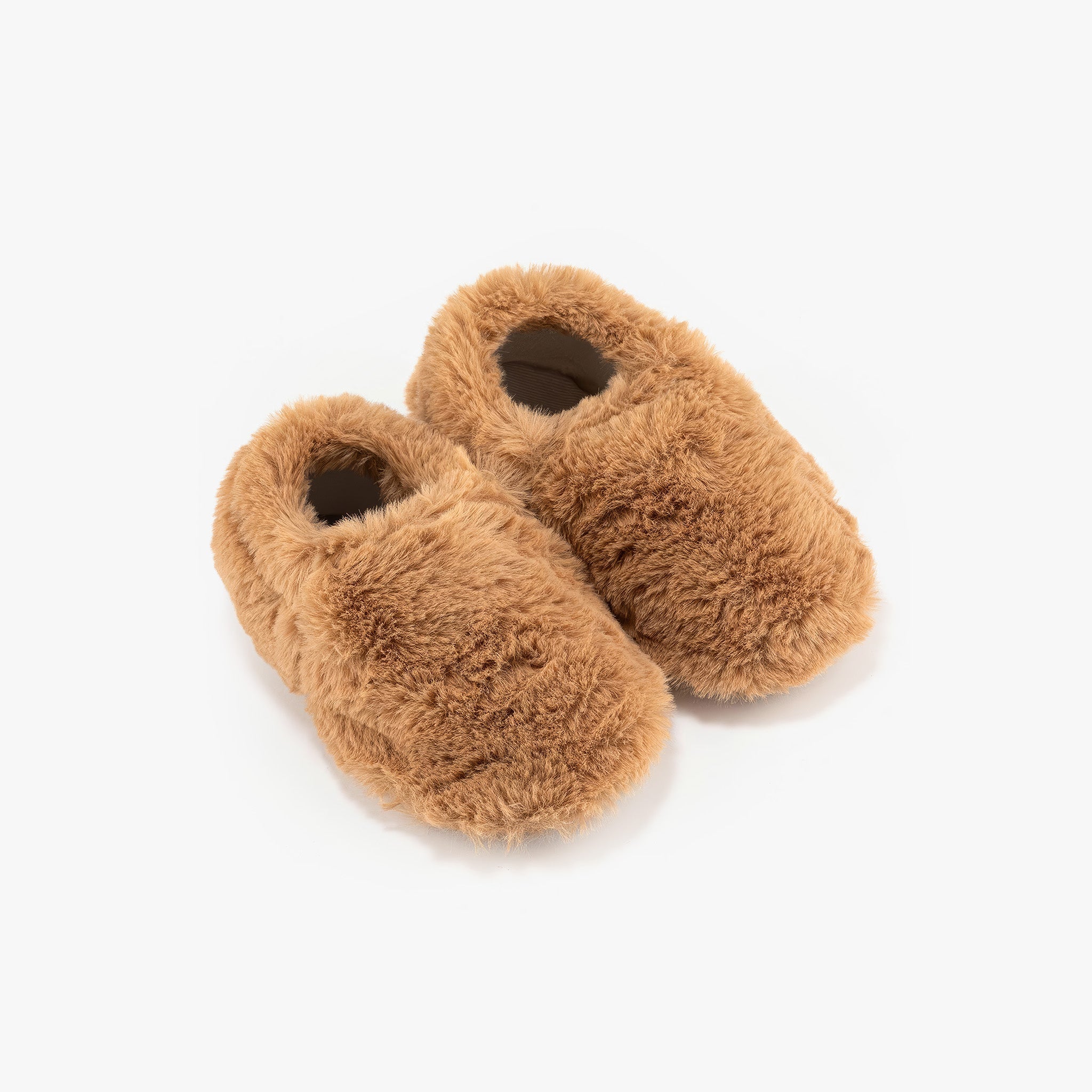 Furry Furry | Kestane Kahverengi | Kürk Barefoot Patik