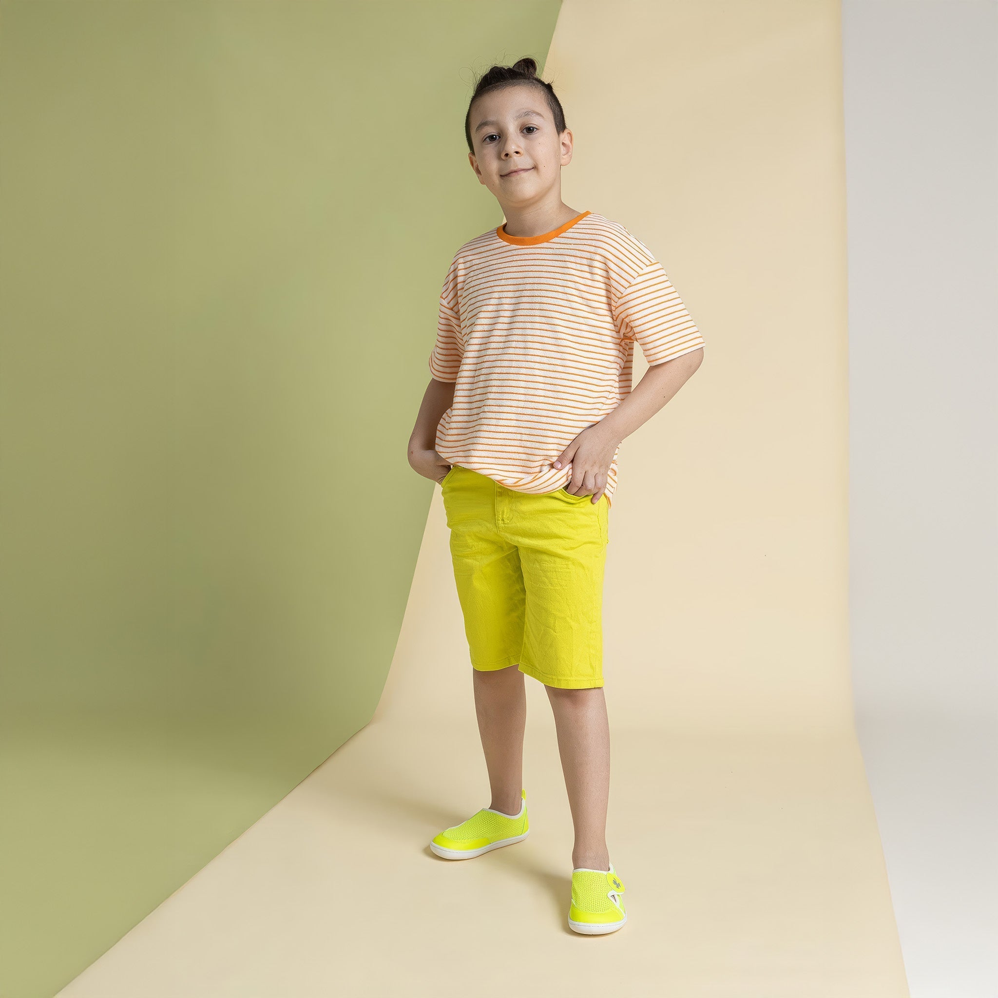 Multi Neon Mix | Sarı | Barefoot Çocuk Ayakkabısı