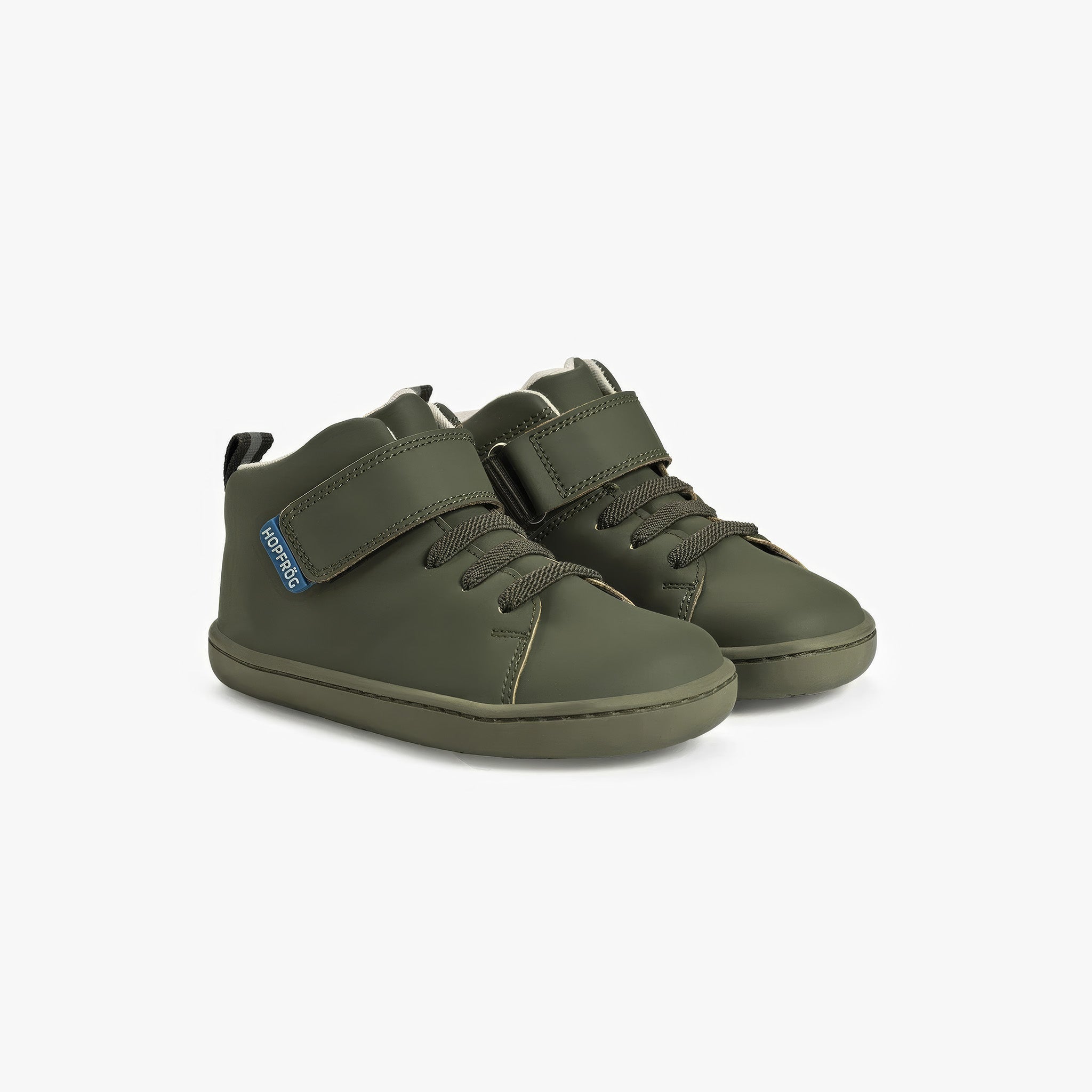 Smart Walker High Top | Süper Mat Haki | Barefoot Çocuk Botu