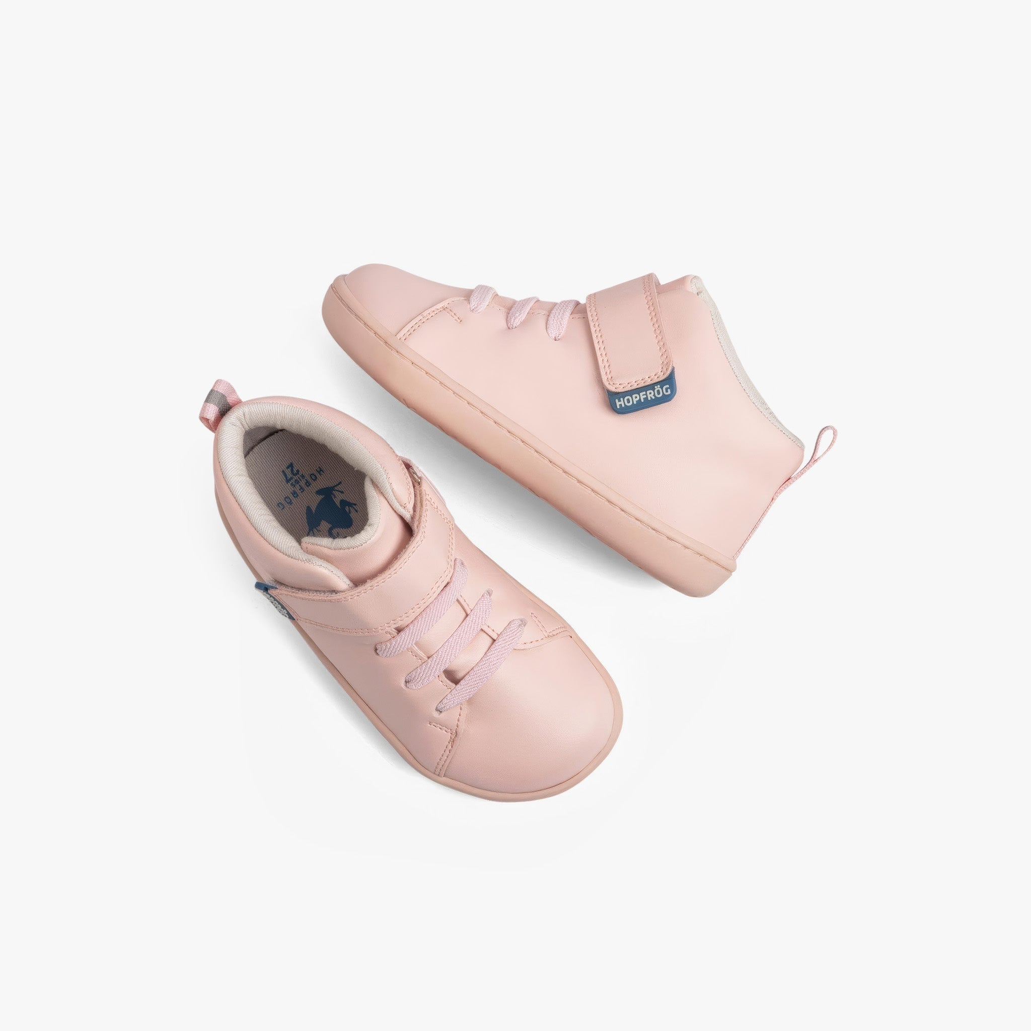 Smart Walker High Top | Pembe Işık | Barefoot Çocuk Botu