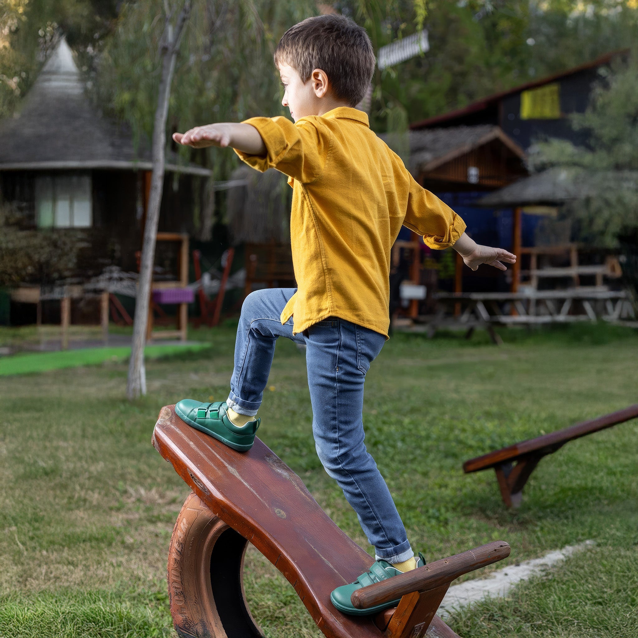 Smart Walker Junior | Yeşil Işık | Barefoot Çocuk Ayakkabısı