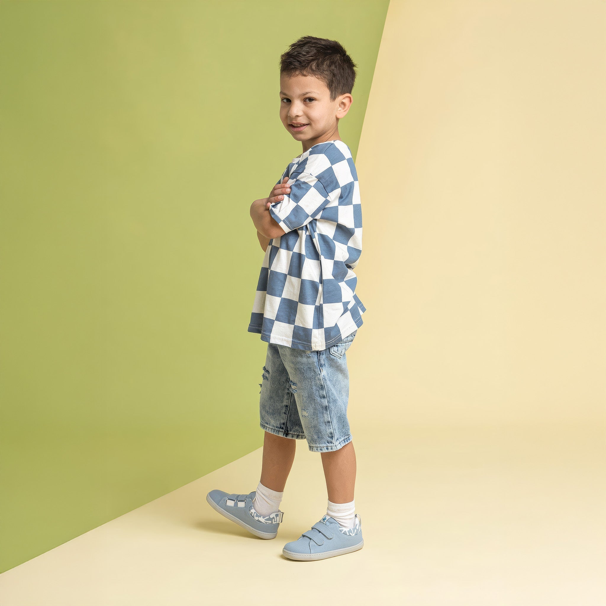 Smart Walker Recycled Canvas Eco | Mavi | Barefoot Çocuk Ayakkabısı