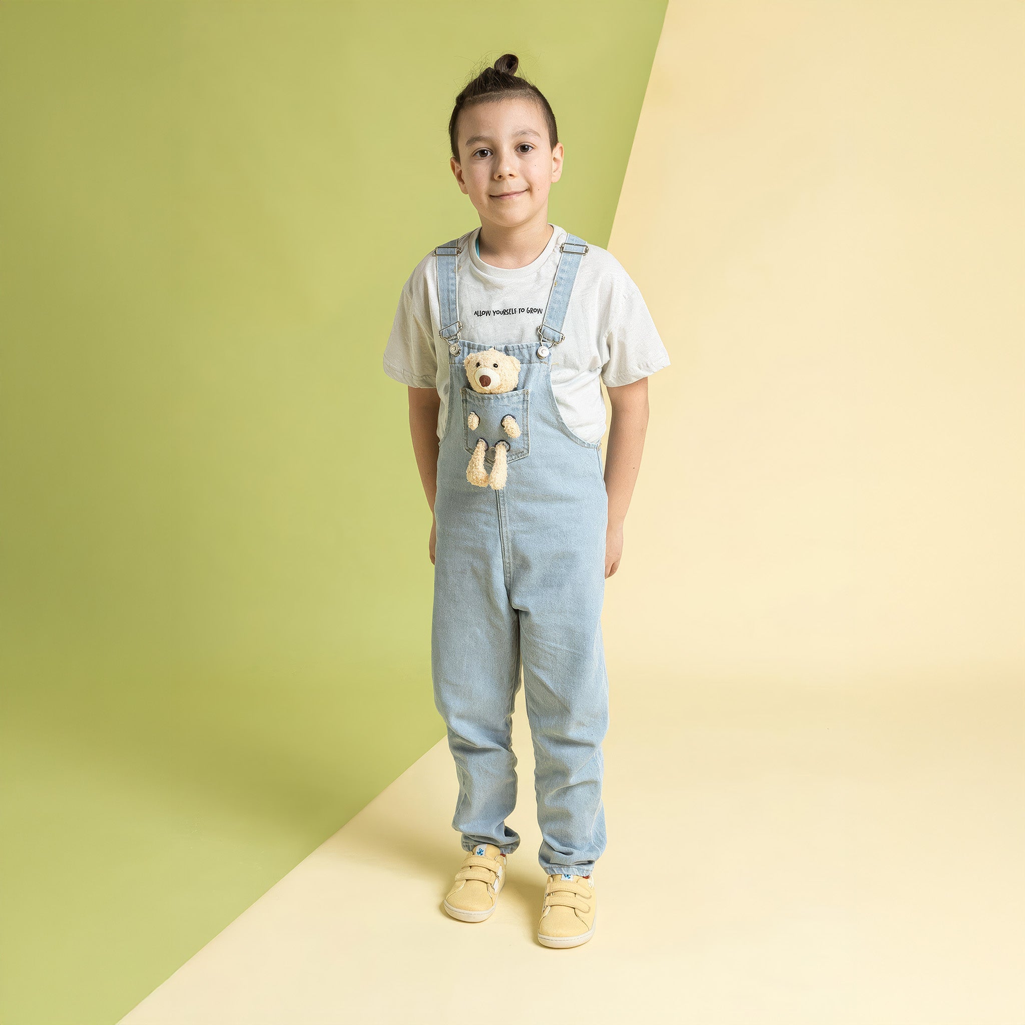 Smart Walker Recycled Canvas Eco | Sarı | Barefoot Çocuk Ayakkabısı
