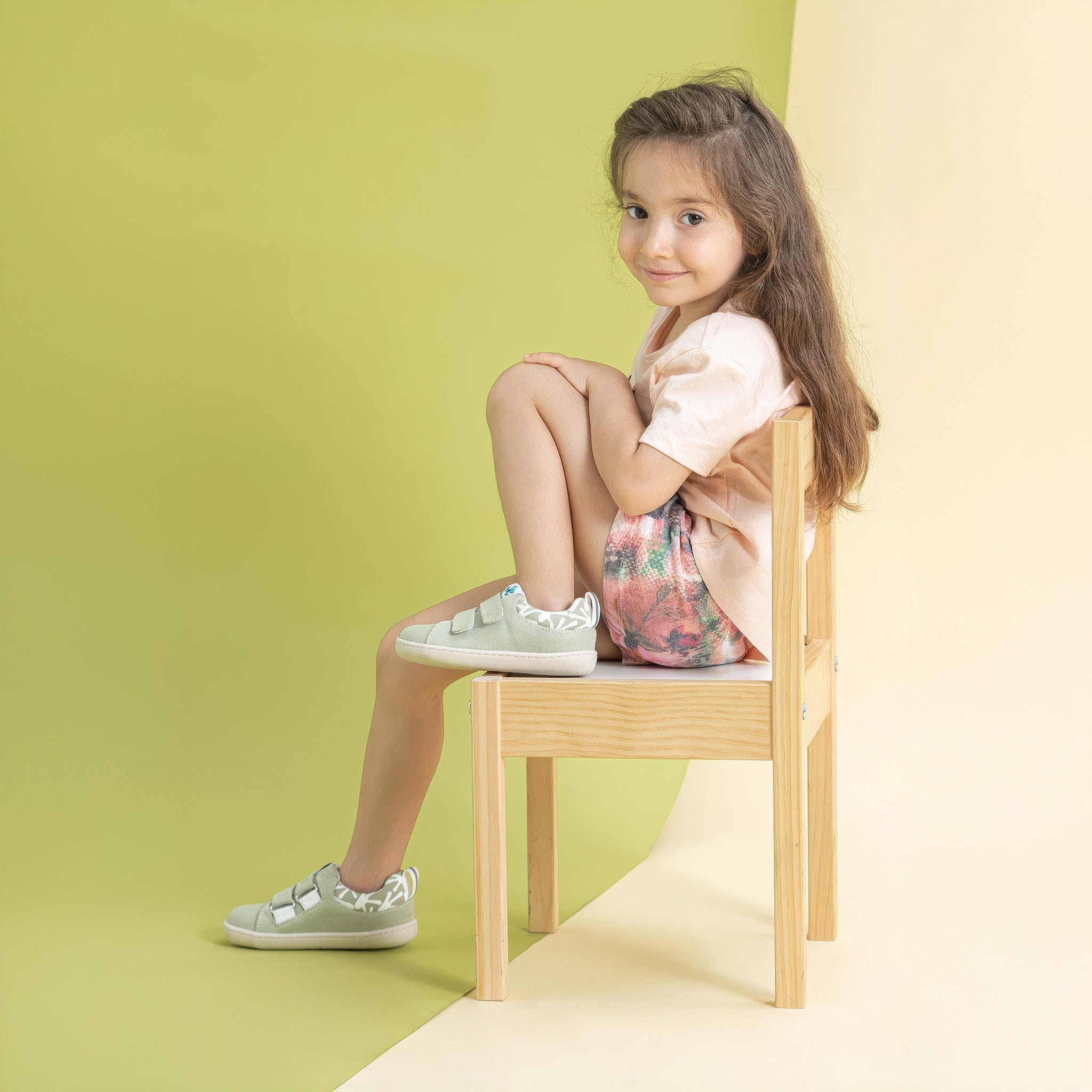 Smart Walker Recycled Canvas Eco | Su Yeşili | Barefoot Çocuk Ayakkabısı