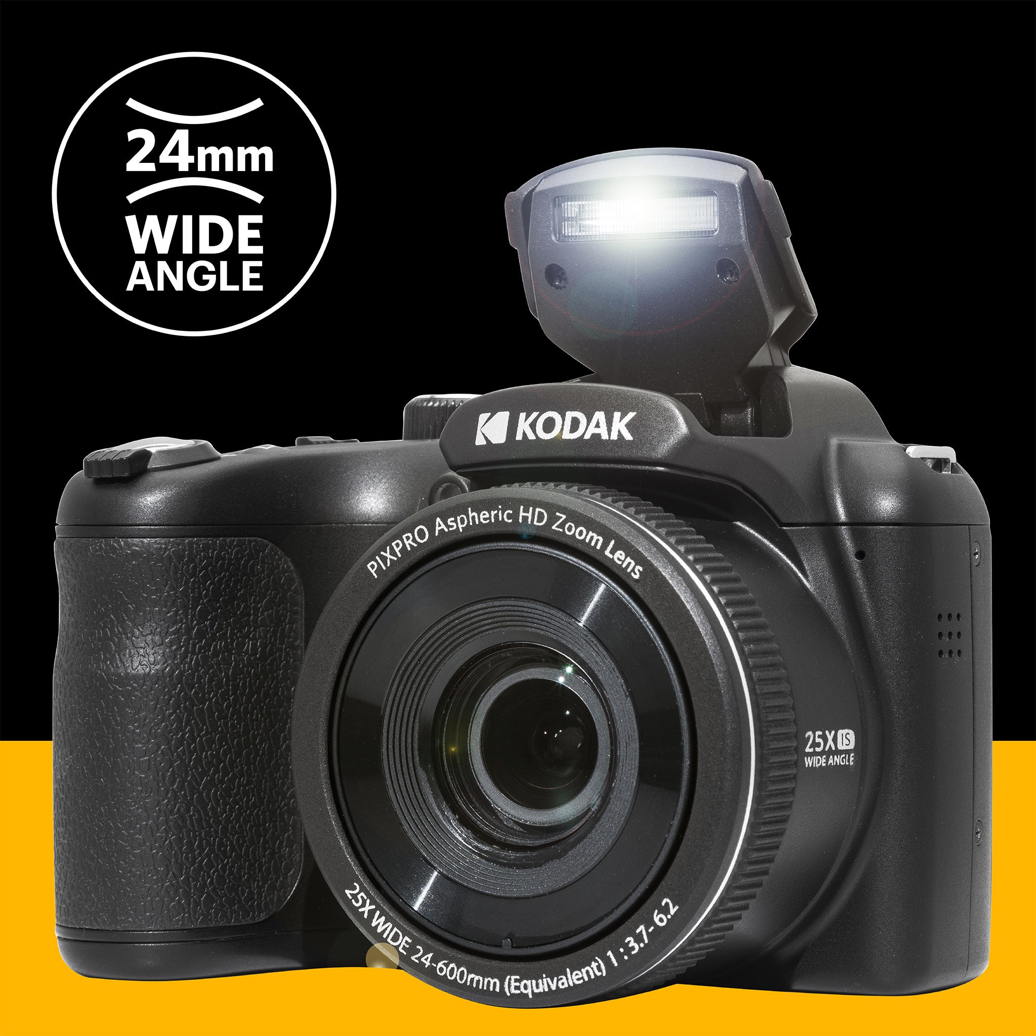 Astro Zoom AZ255 | 25x Yakınlaştırma Dijital Fotoğraf Makinesi | Siyah