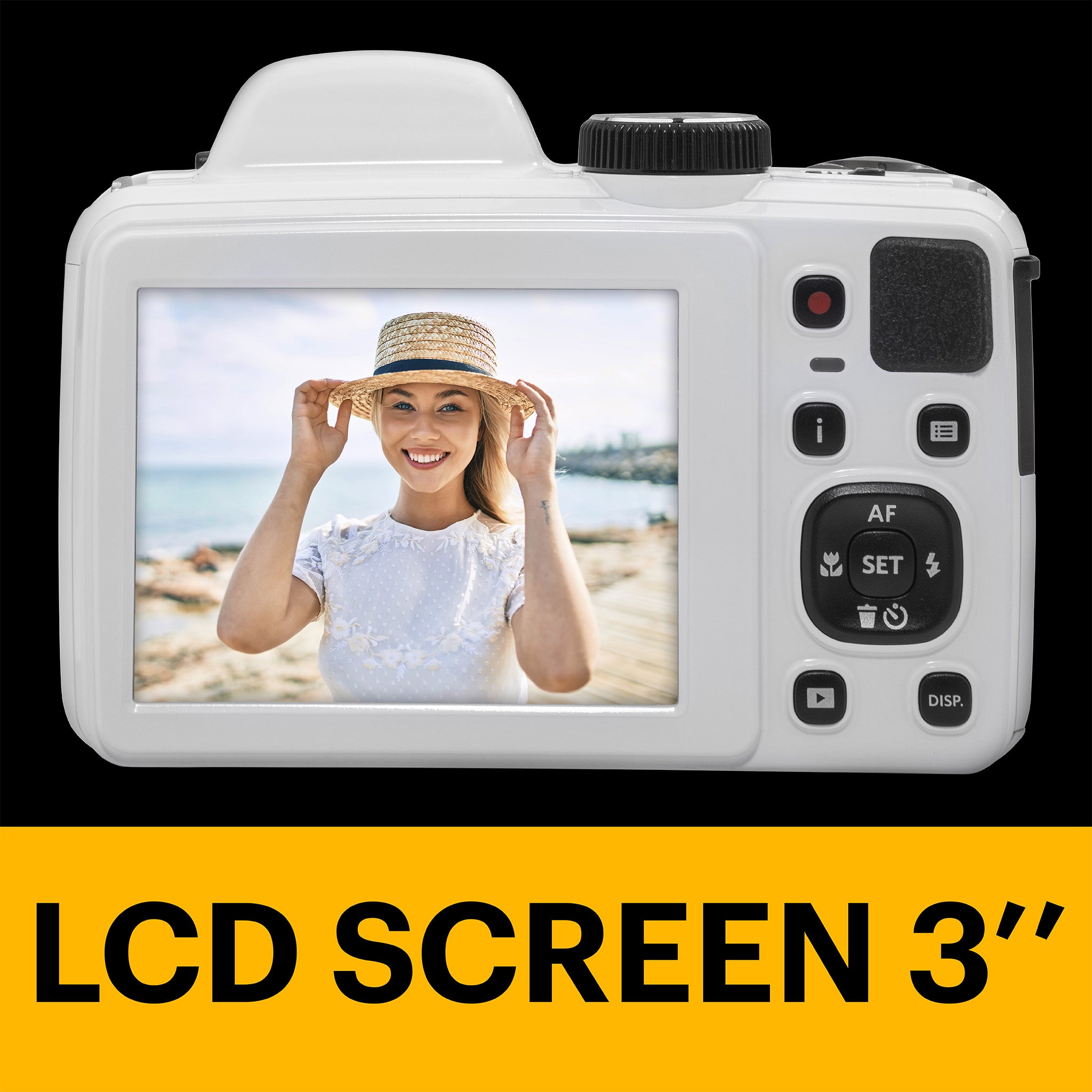 Astro Zoom AZ405 | 40x Yakınlaştırma Dijital Fotoğraf Makinesi | Beyaz