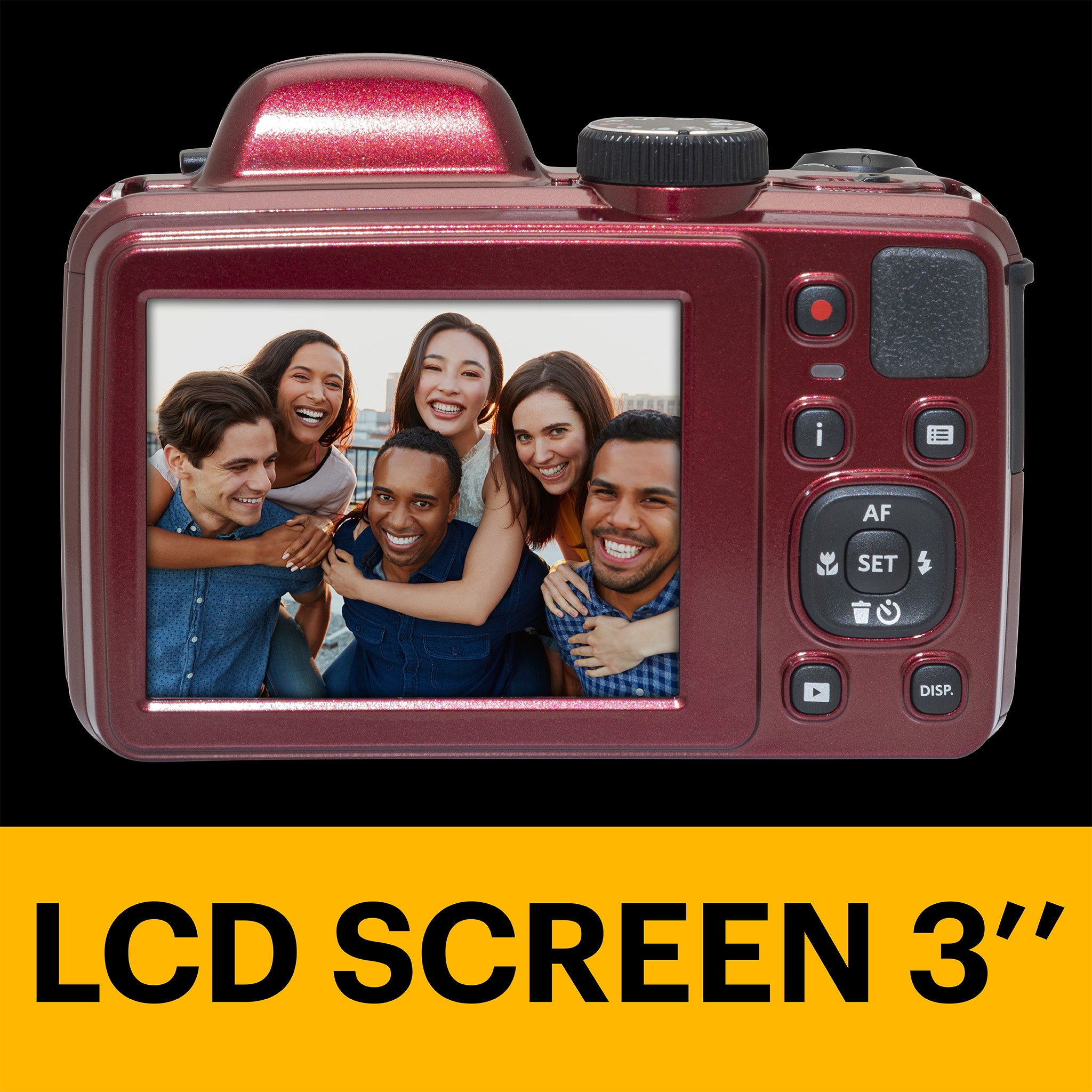 Astro Zoom AZ405 | 40x Yakınlaştırma Dijital Fotoğraf Makinesi | Kırmızı