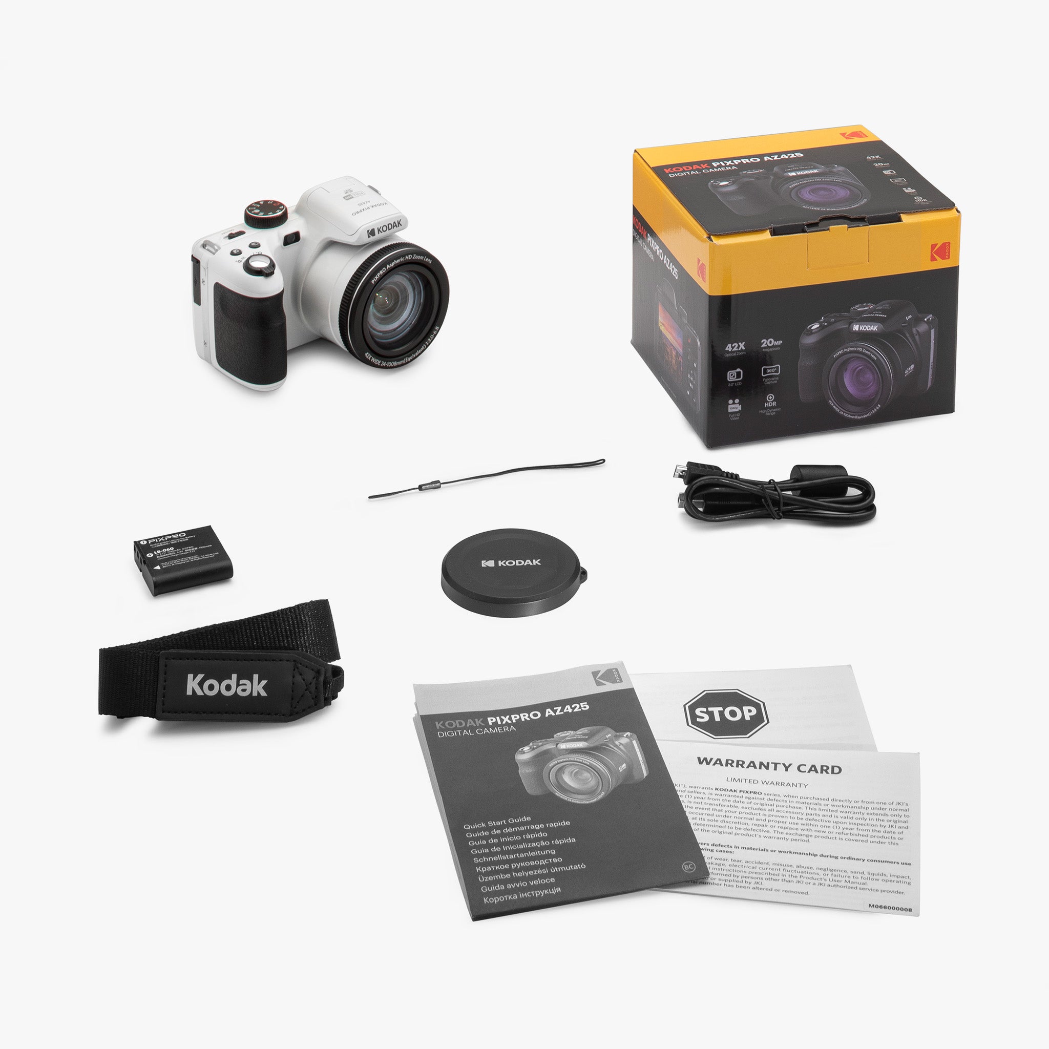 Astro Zoom AZ425 | 42x Yakınlaştırma Dijital Fotoğraf Makinesi | Beyaz