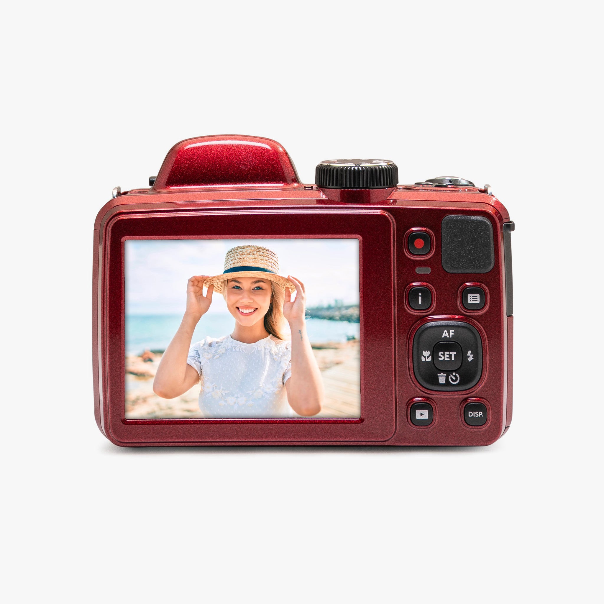 Astro Zoom AZ425 | 42x Yakınlaştırma Dijital Fotoğraf Makinesi | Kırmızı