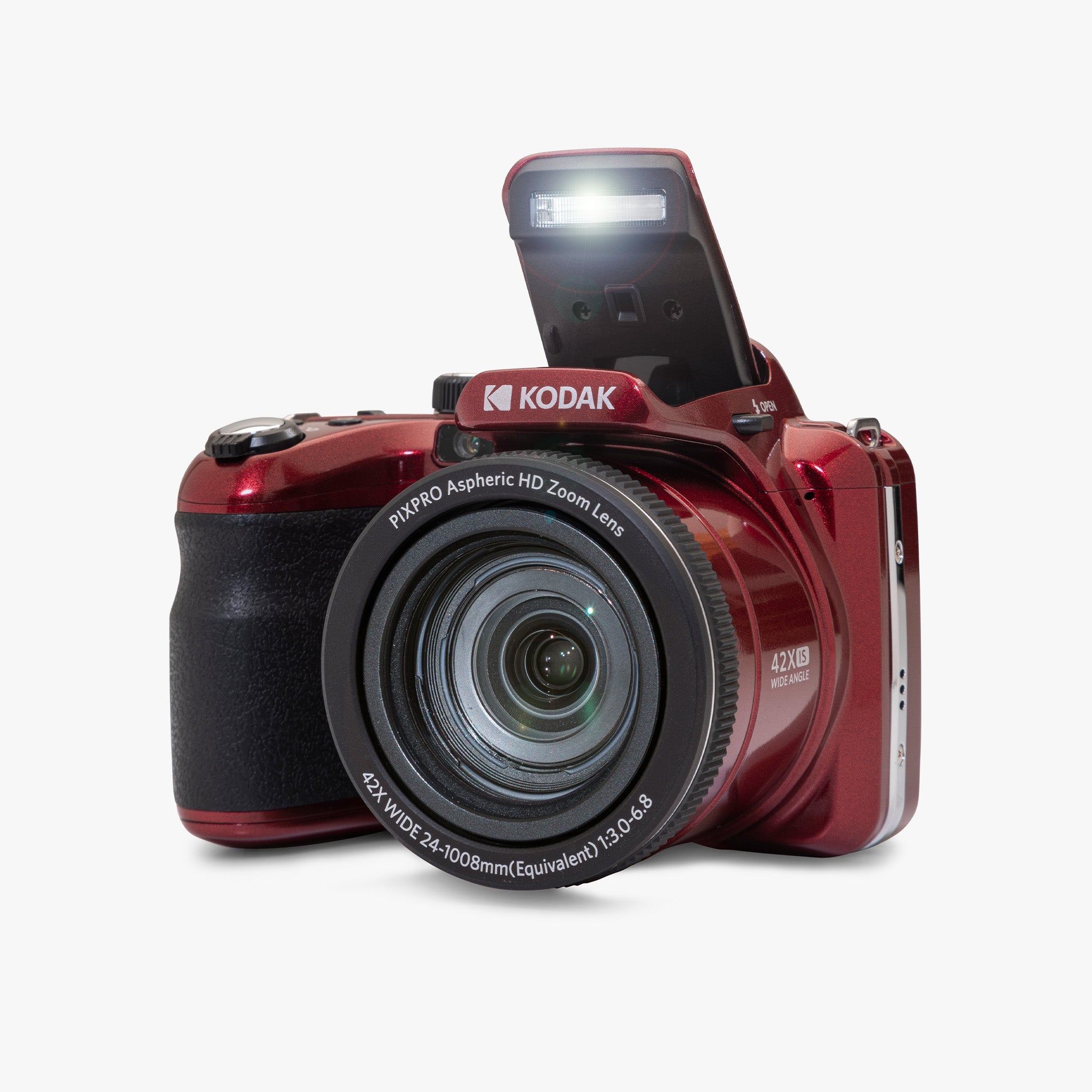 Astro Zoom AZ425 | 42x Yakınlaştırma Dijital Fotoğraf Makinesi | Kırmızı