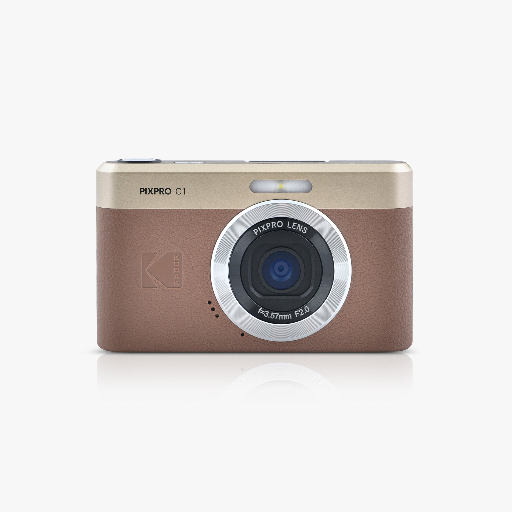 Pixpro Friendly Zoom C1 | 4x Yakınlaştırma Dijital Fotoğraf Makinesi | Kahverengi
