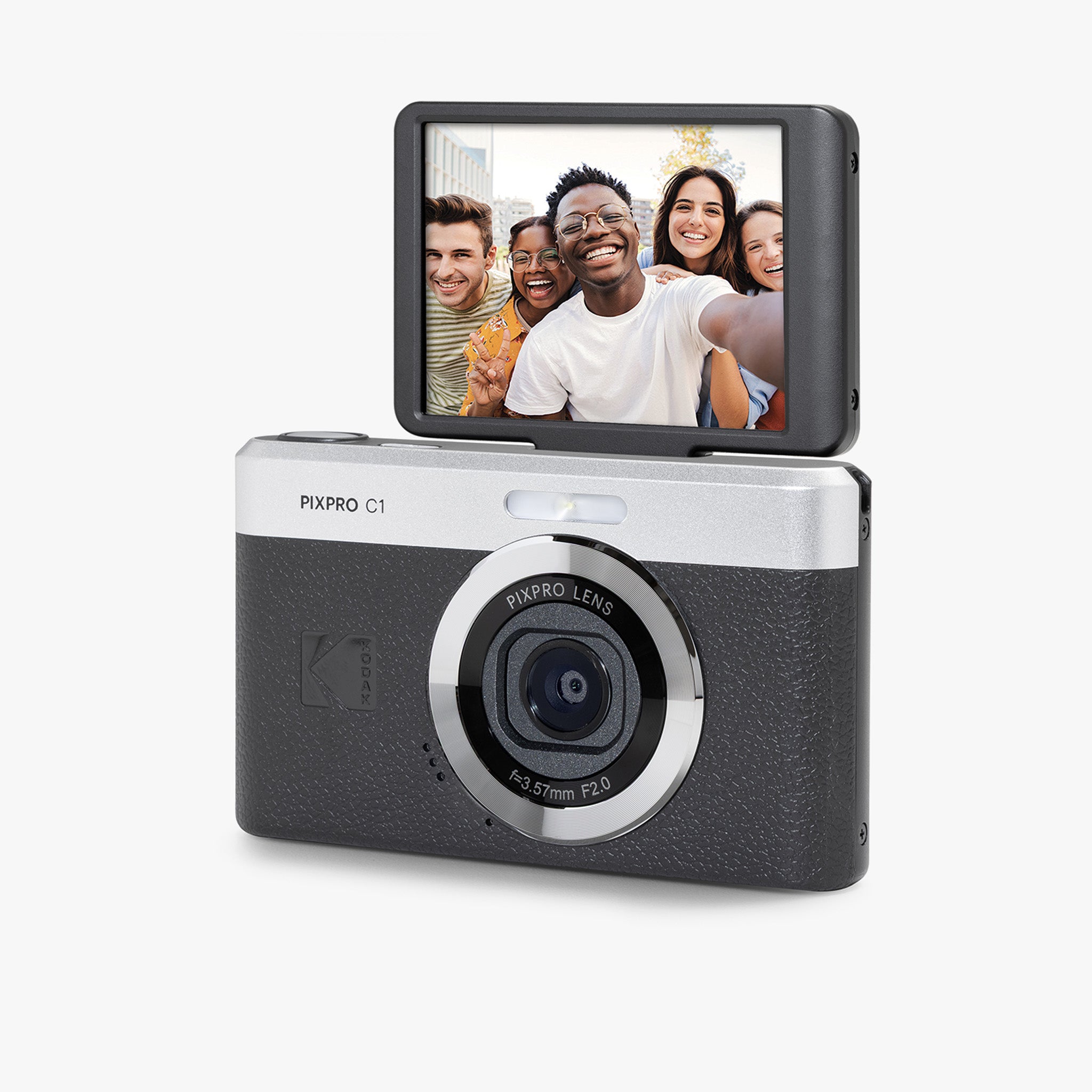 Pixpro Friendly Zoom C1 | 4x Yakınlaştırma Dijital Fotoğraf Makinesi | Siyah